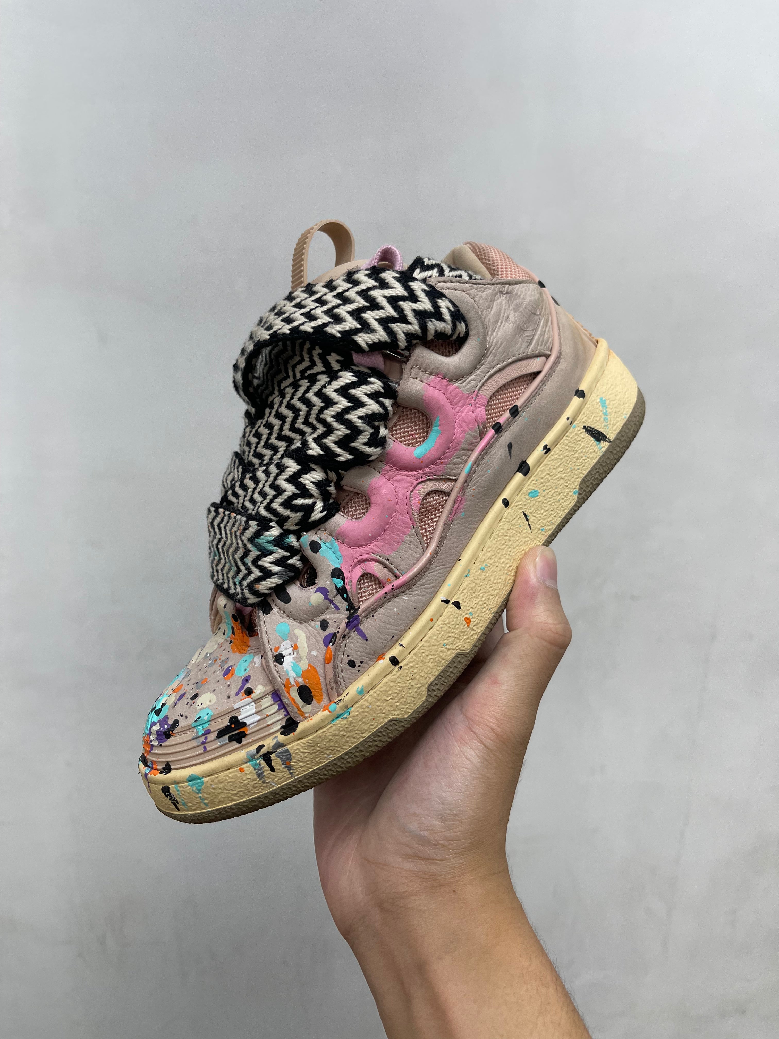 Lanvin Curb x Gallery Dept Paint Splatter Sneakers