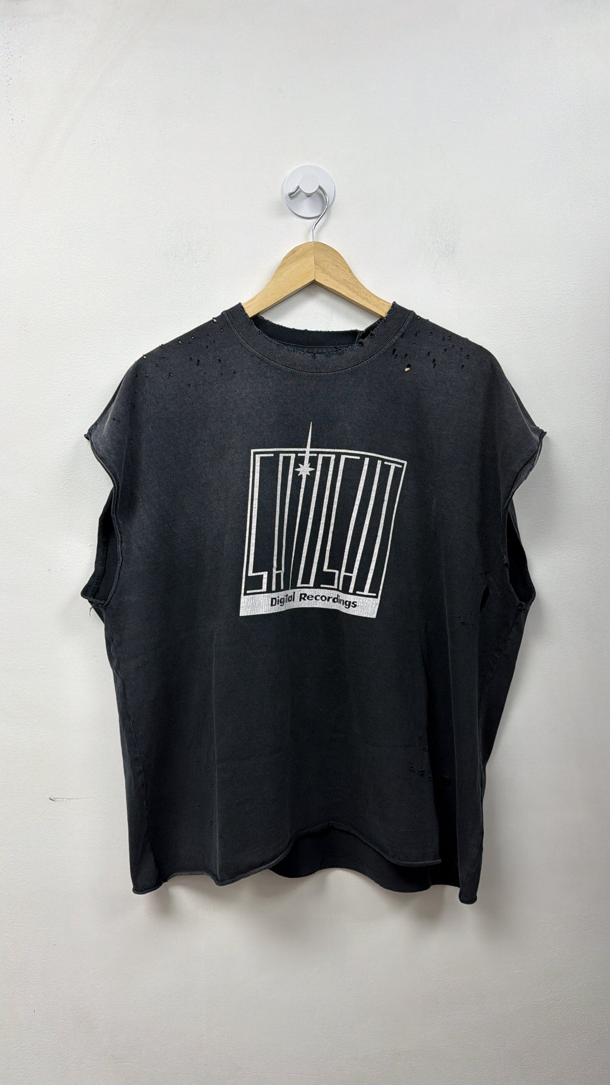 Satoshi Nakamoto Black Wash Digital Tee