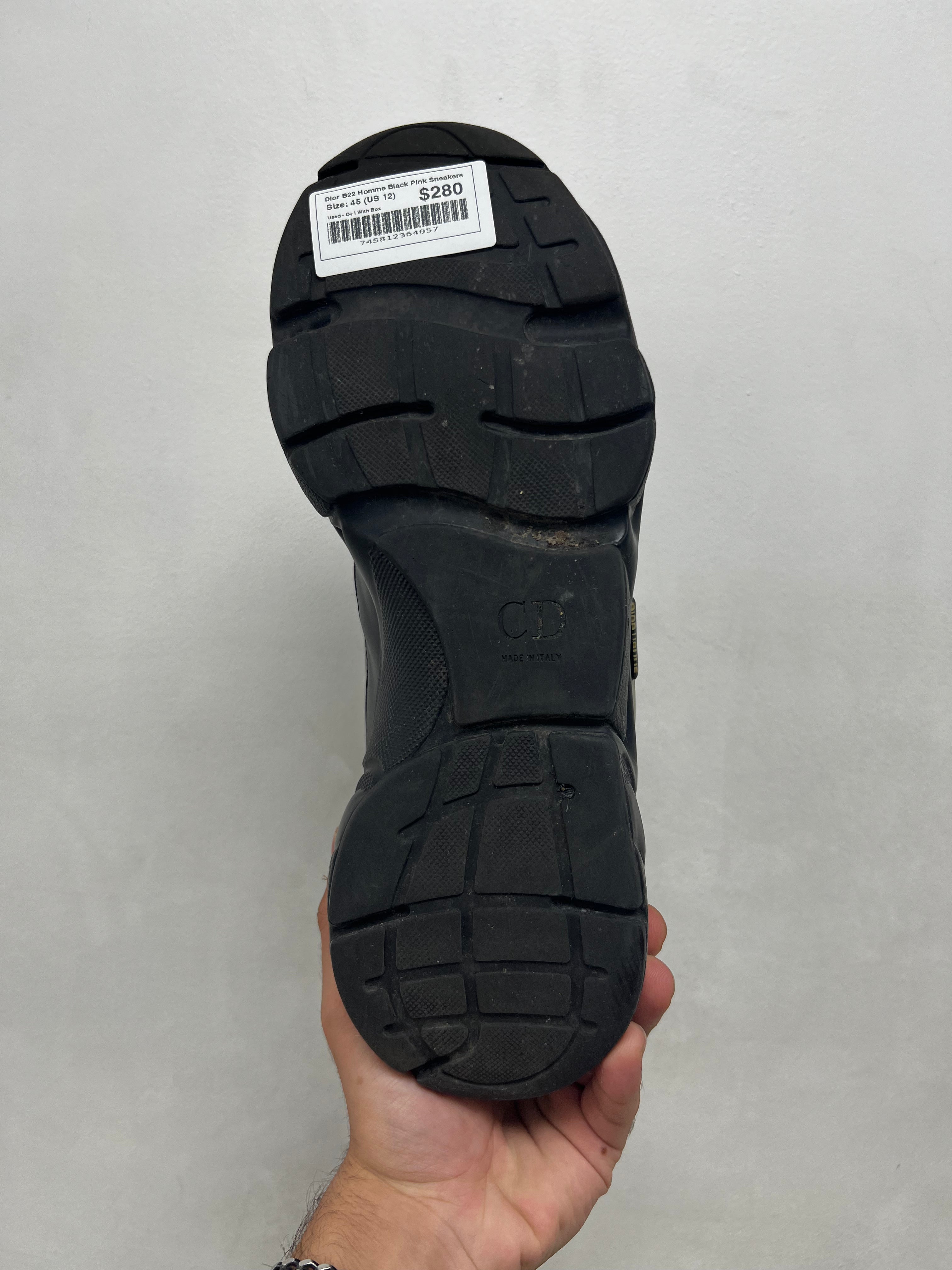 Dior B22 Homme Black Pink Sneakers
