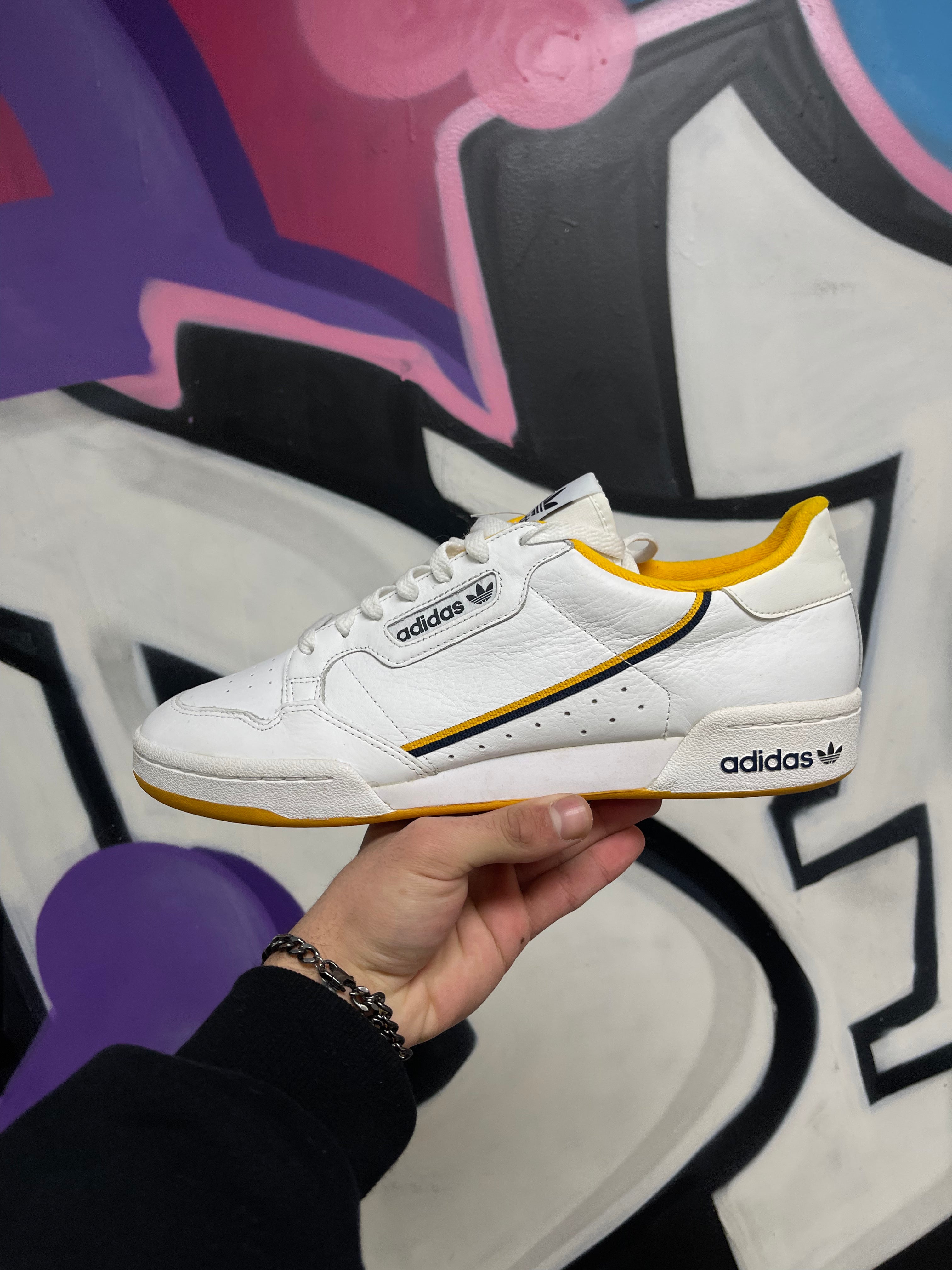 Adidas Continental 80 Yellow White Black Sneakers