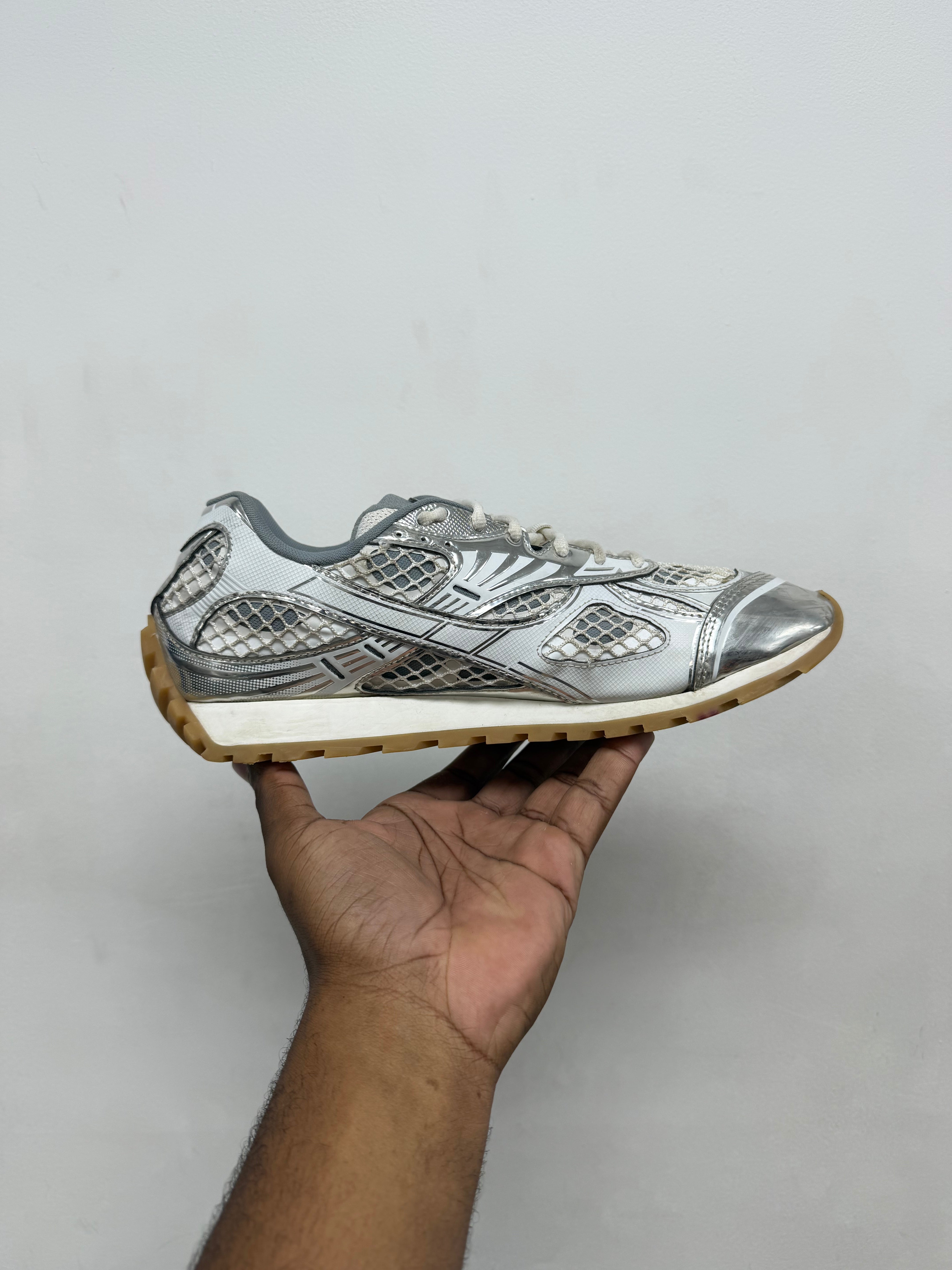Bottega Veneta Orbit SIlver Sneakers