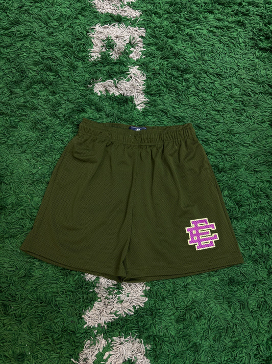 EE Basics Shorts Green Purple New In Plastic