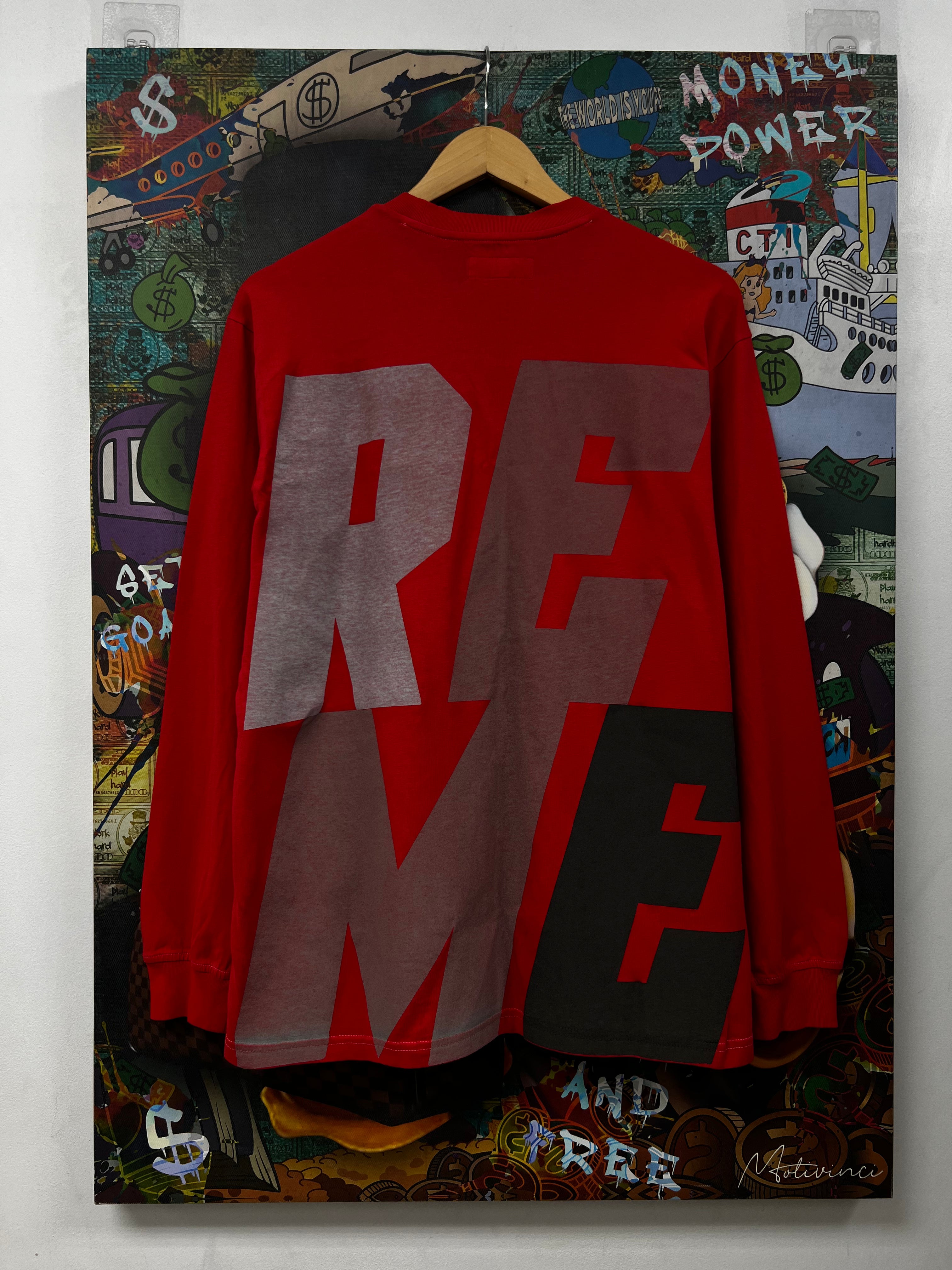 Supreme Red Reflective Long Sleeve