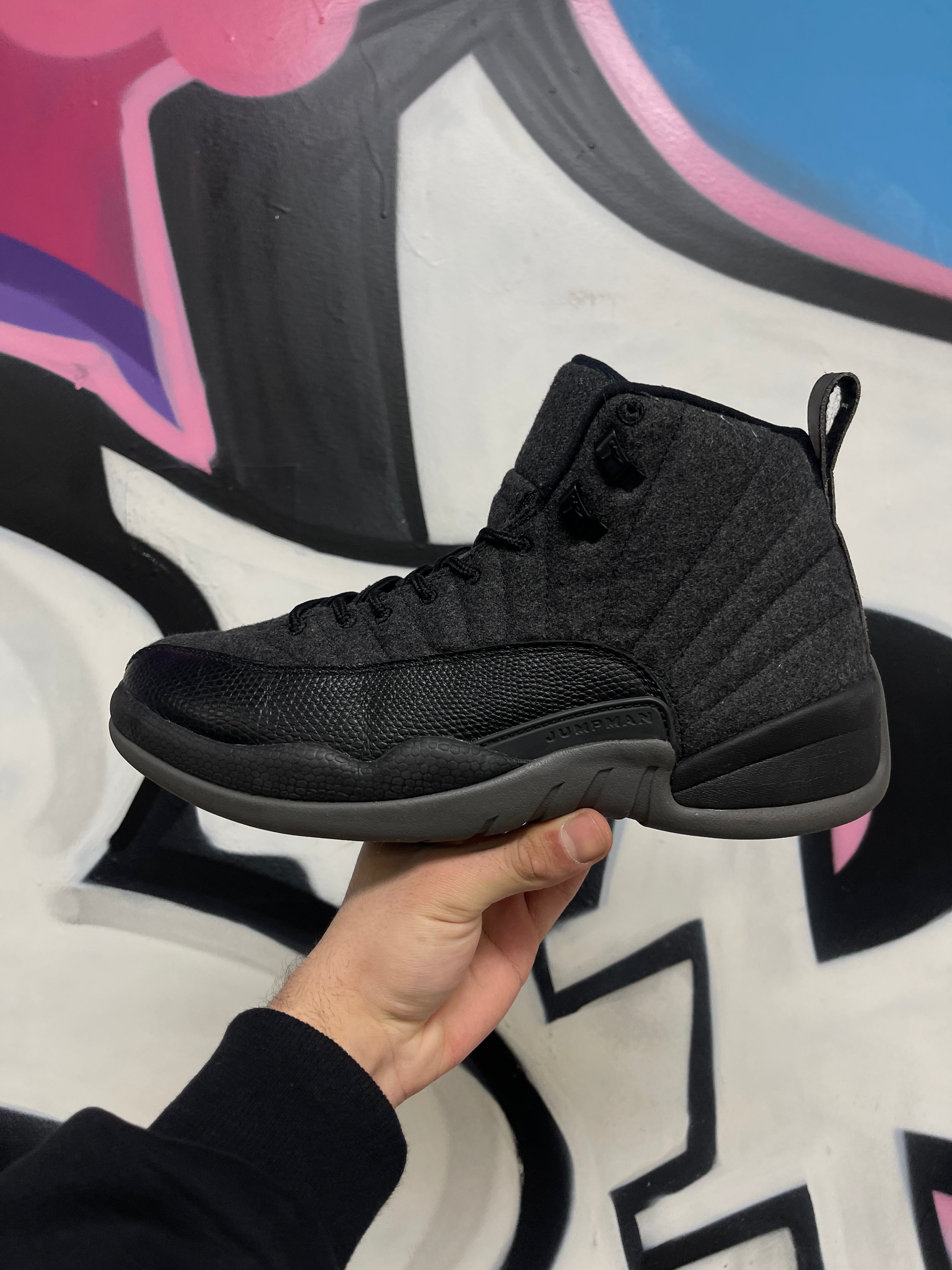 Nike Jordan 12 Wool Grey Sneakers
