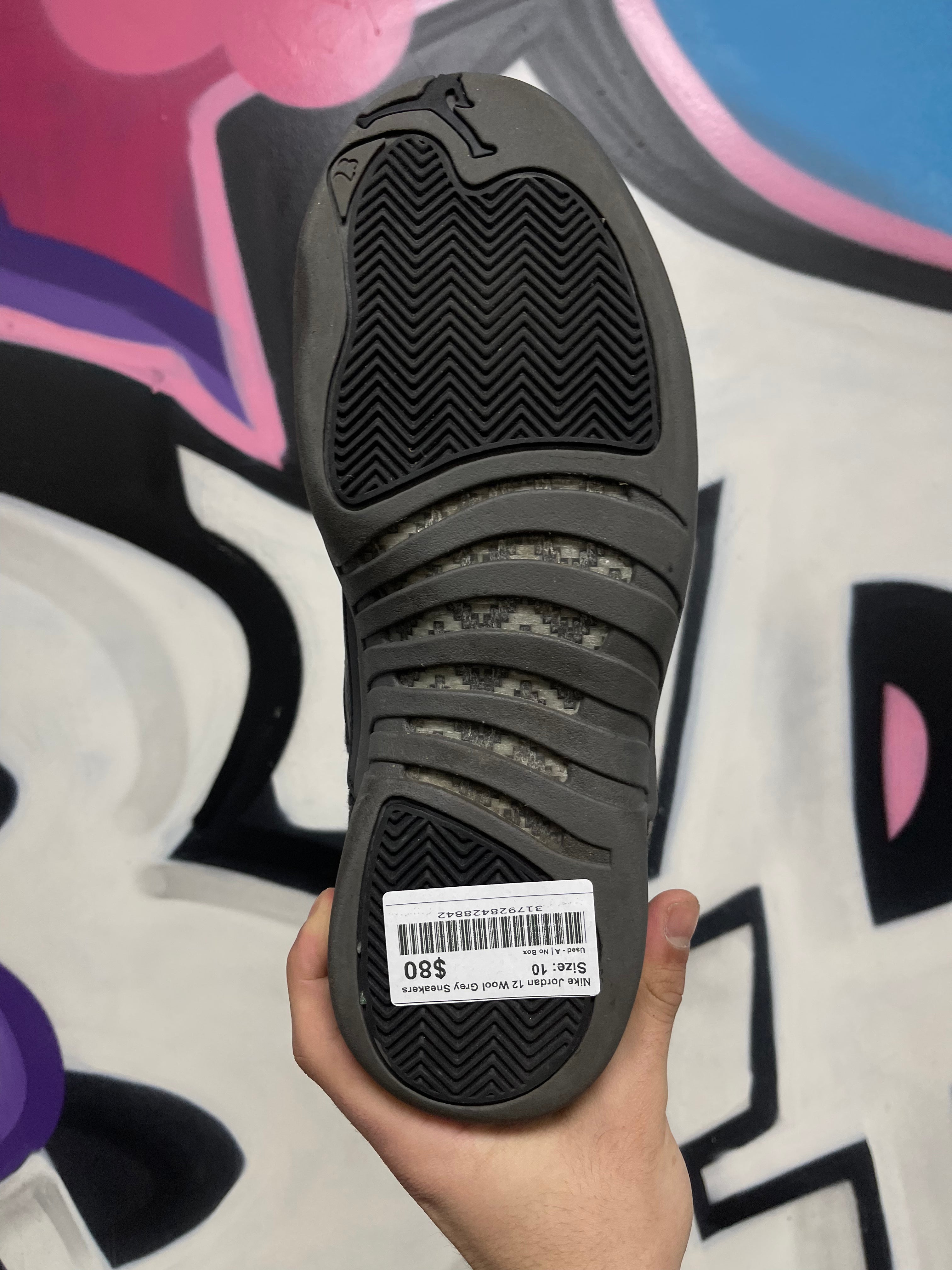 Nike Jordan 12 Wool Grey Sneakers