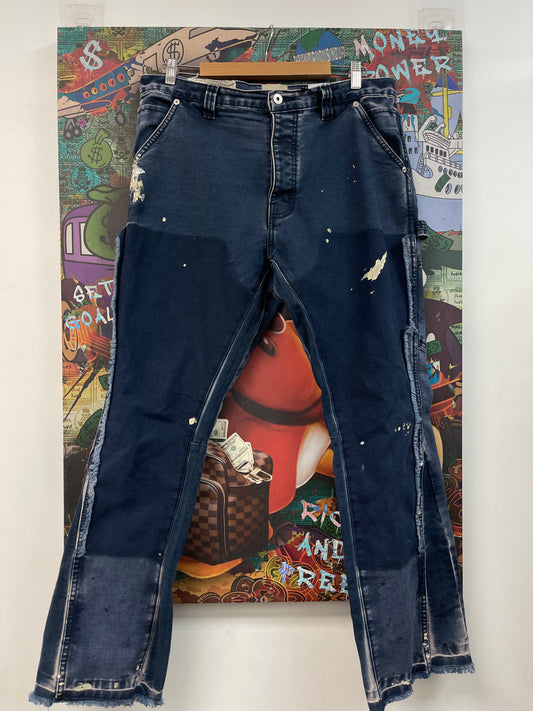 Gallery Dept. Navy Paint Splatter Jeans