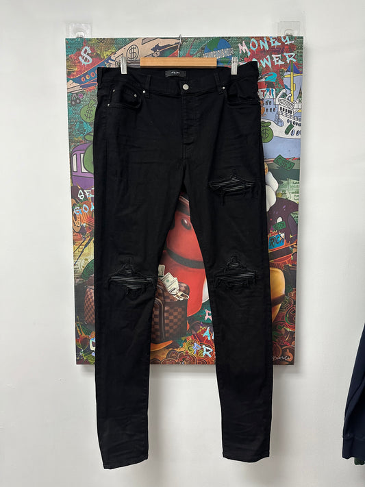 Amiri MX1 Black Black Patch  Used 38