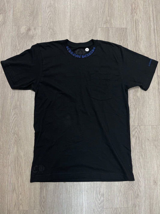 Chrome Hearts Neck Logo Black Blue Tee