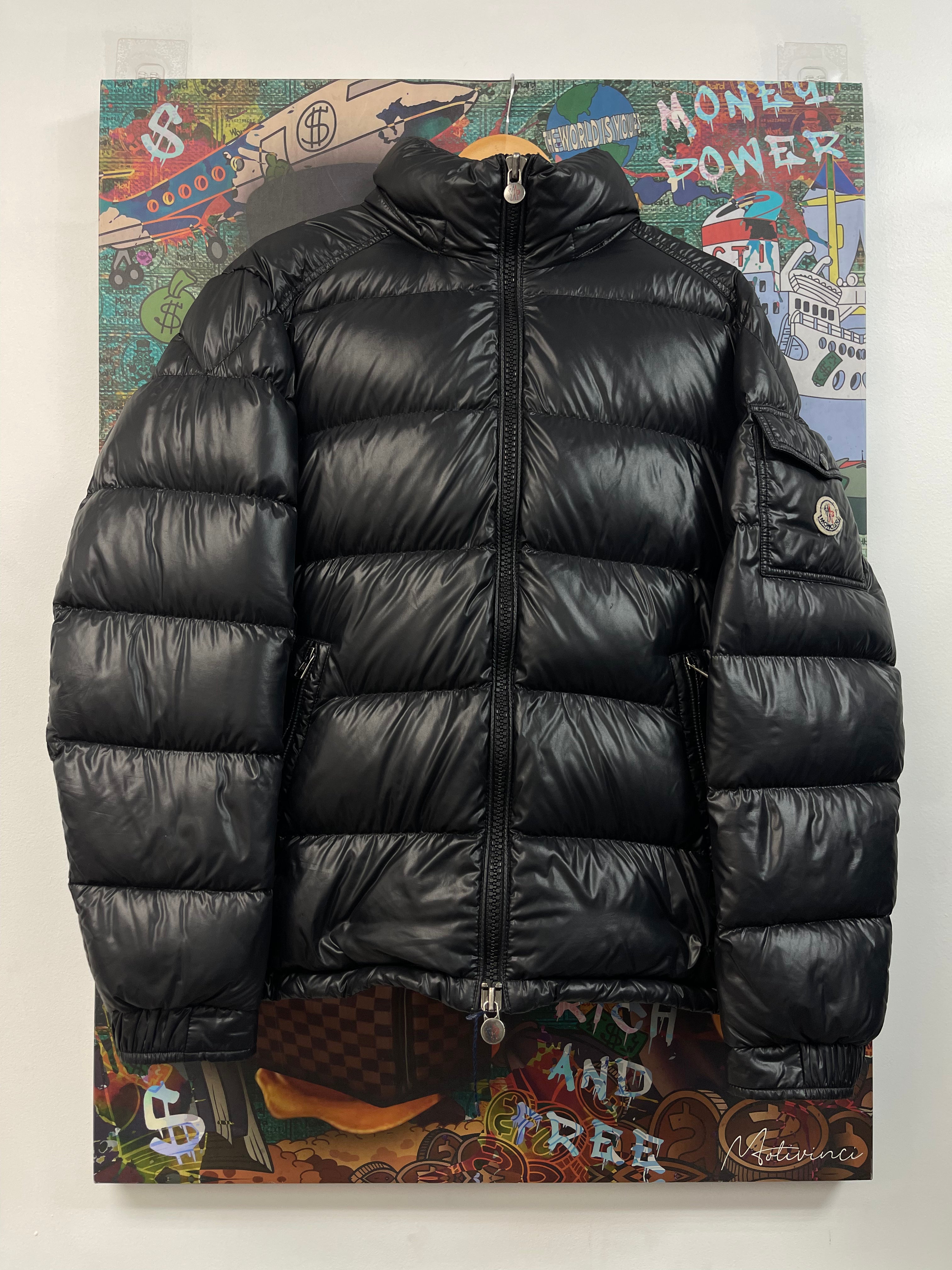 Moncler Maya Black Jacket  Used