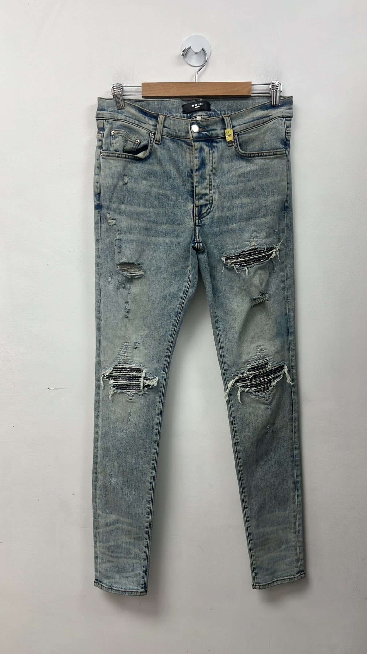 Amiri MX1 Vintage Wash Iridescent Patch Jeans