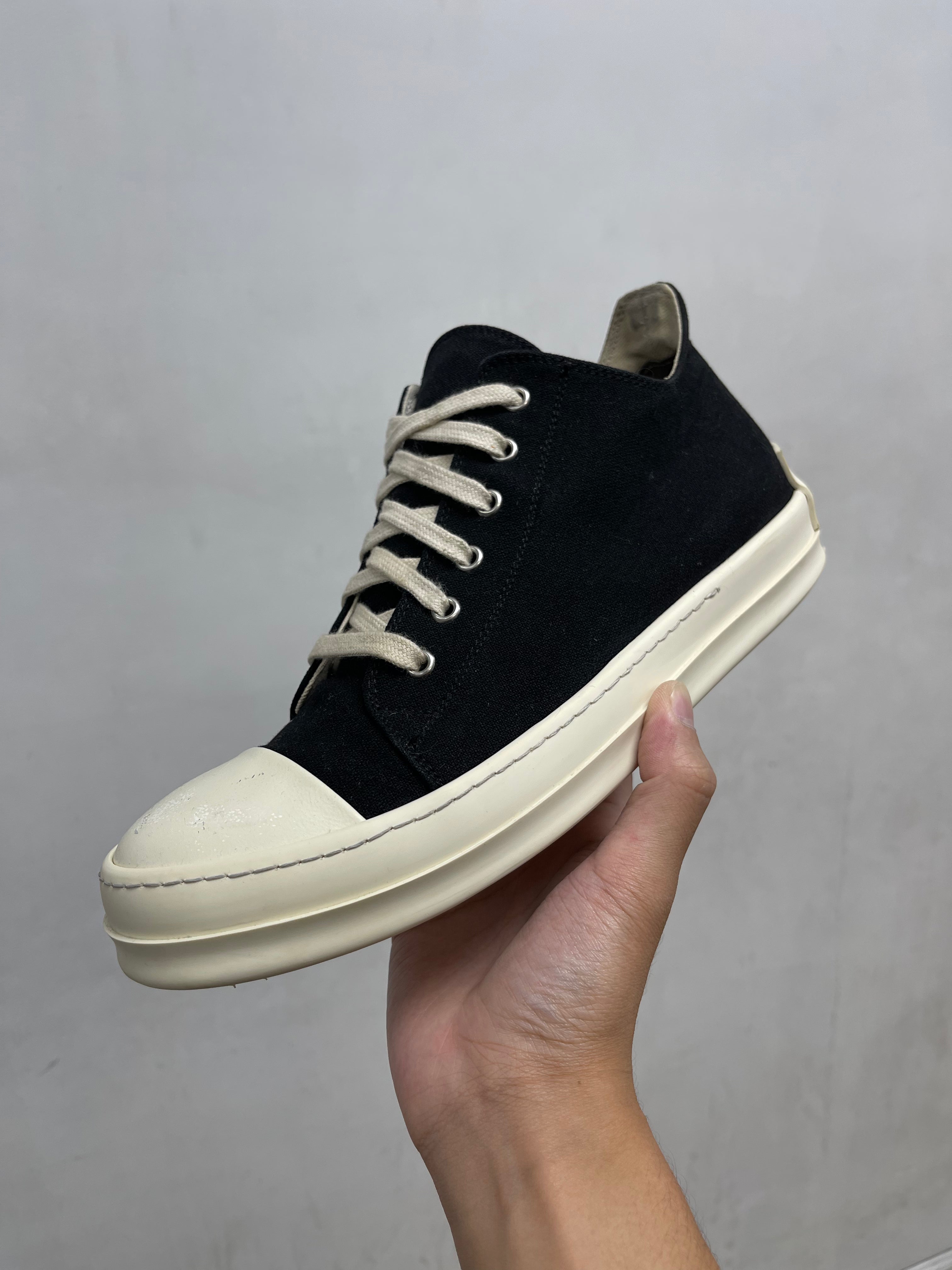 Rick Owens DRKSHDW Black Milk Low Sneakers
