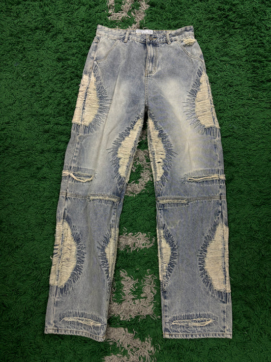 VALE State Distressed Denim Light Wash New 32 With Tags