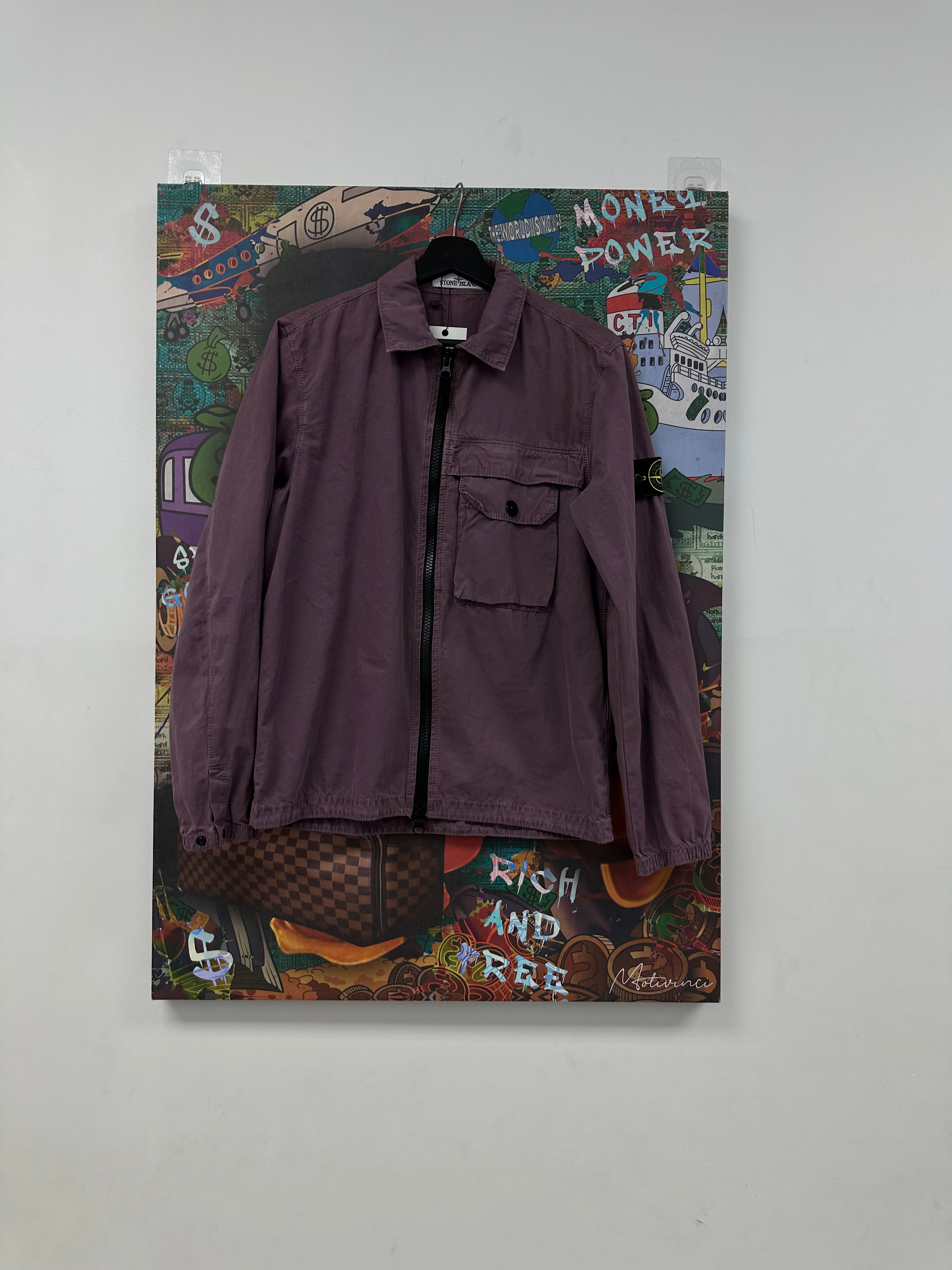 Stone Island Wind Breaker Purple Used Small N/A