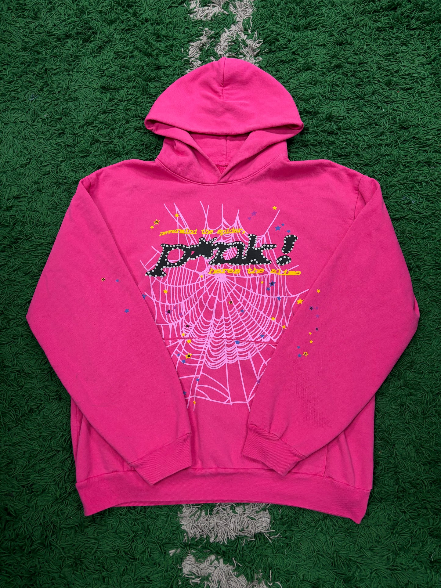 Sp5der Hoodie Hot Pink Used XL