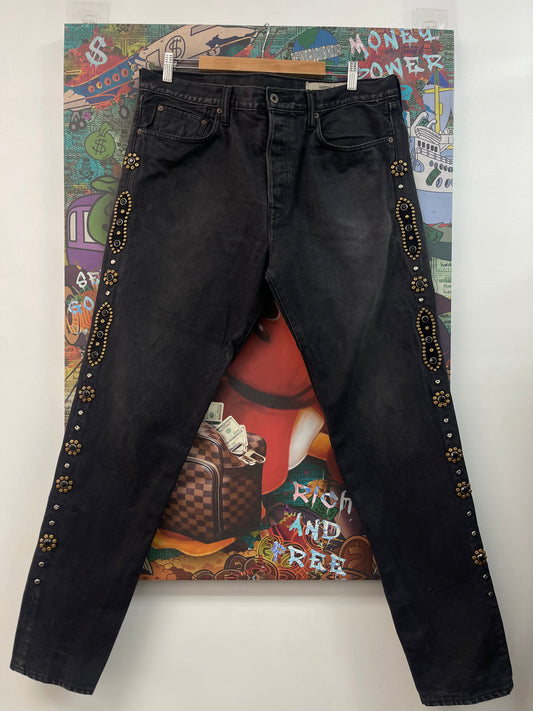 Kapital Gem Studded Jeans Black (Tailored) Used