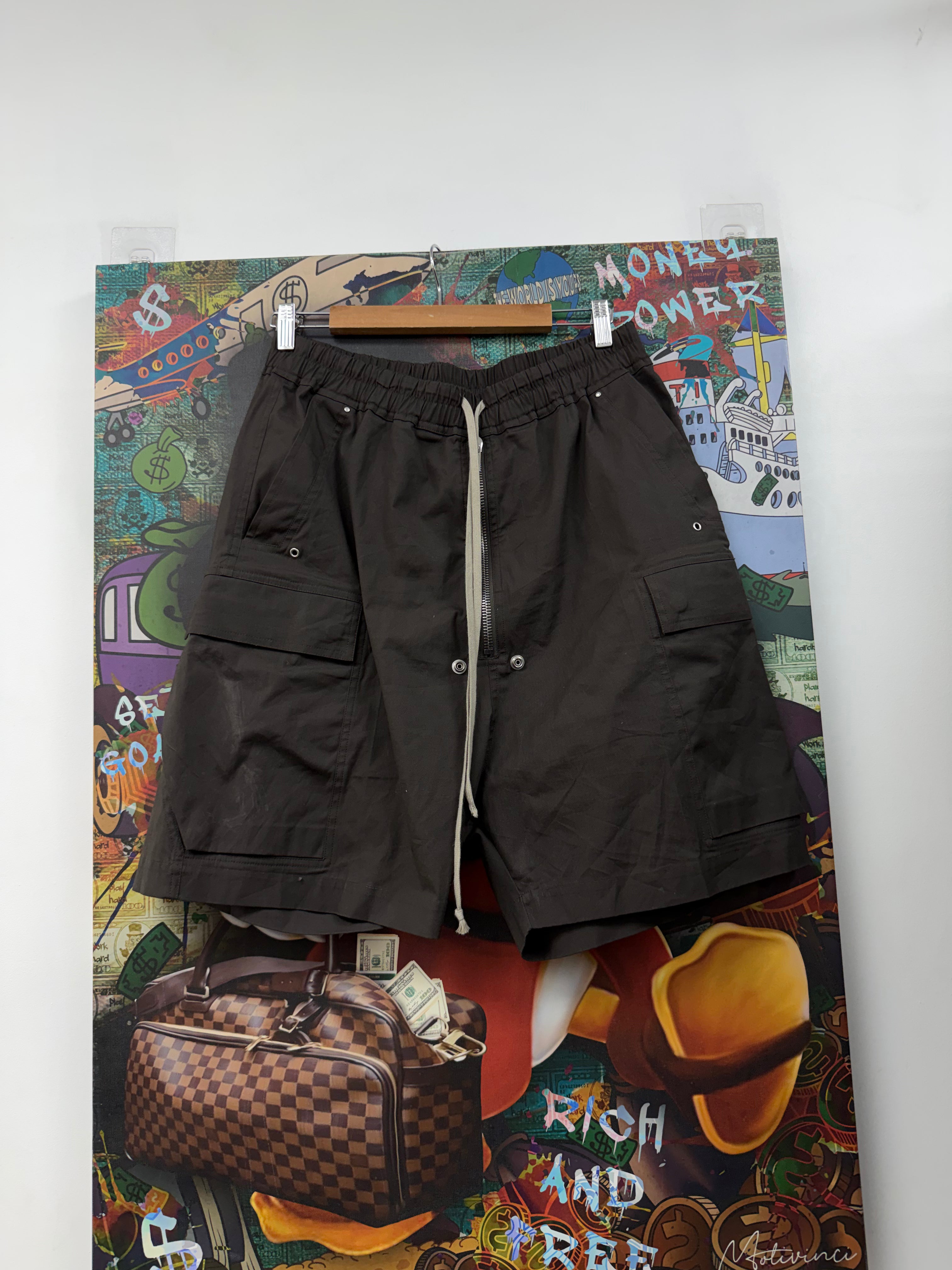Rick Owens Cargobela Dark Dust Shorts