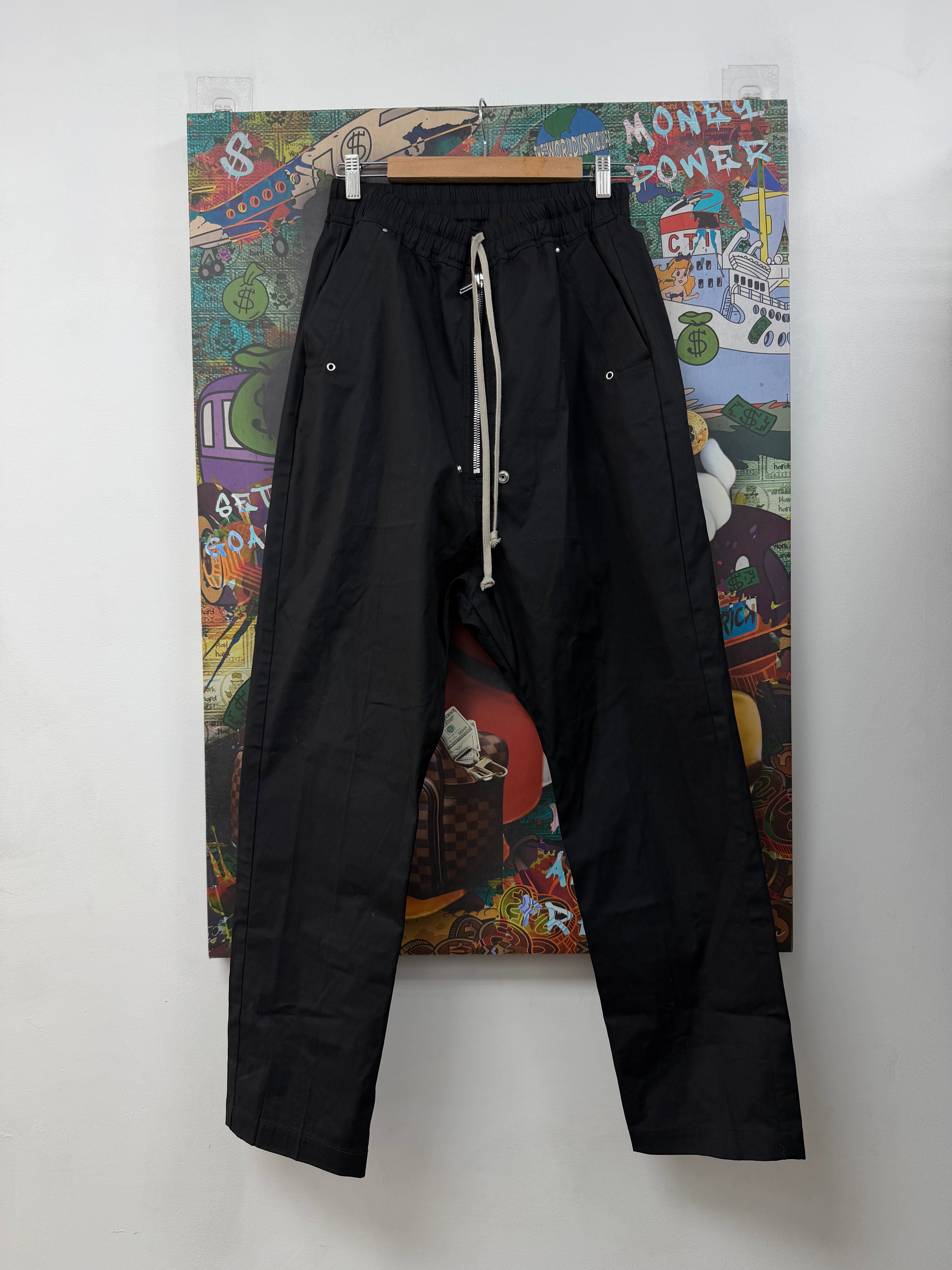 Rick Owens Bella Zipper Black Pants