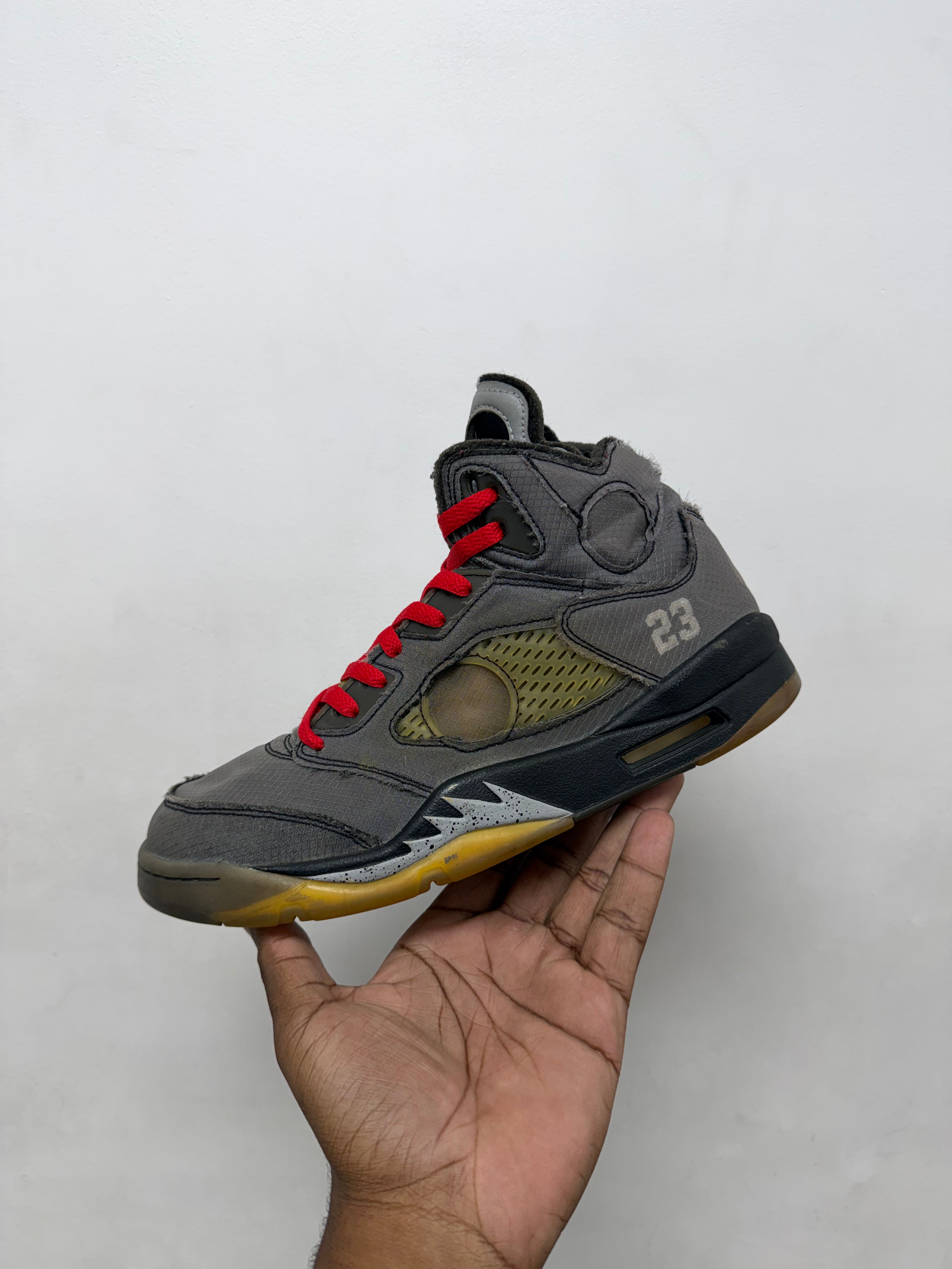 Jordan 5 x Off-White Muslin Sneakers