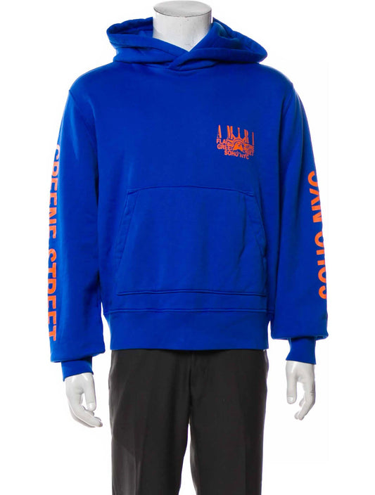 Amiri Hoodie NYC Exclusive Blue Orange