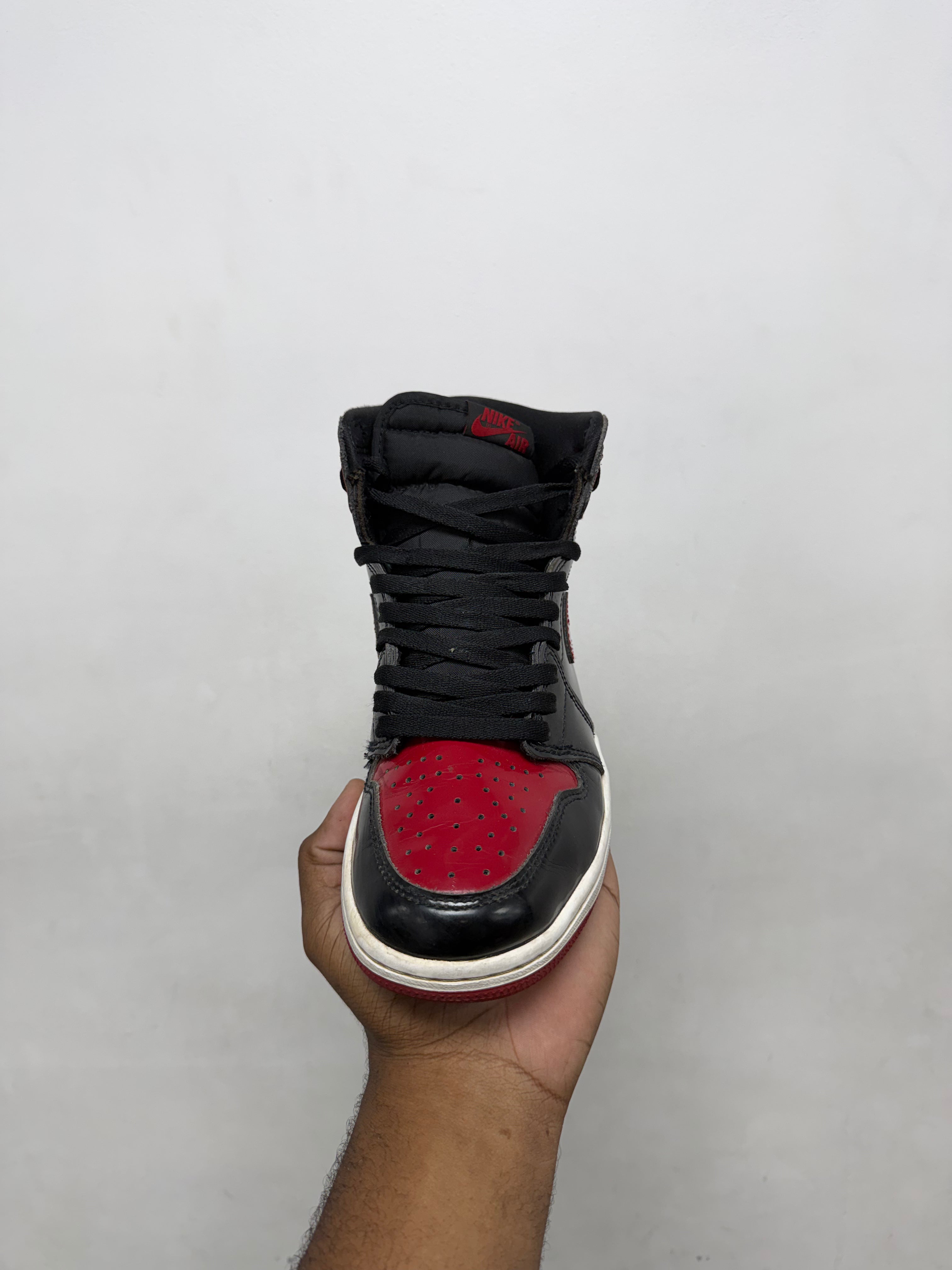 NIke Jordan 1 Patent Bred Sneakers