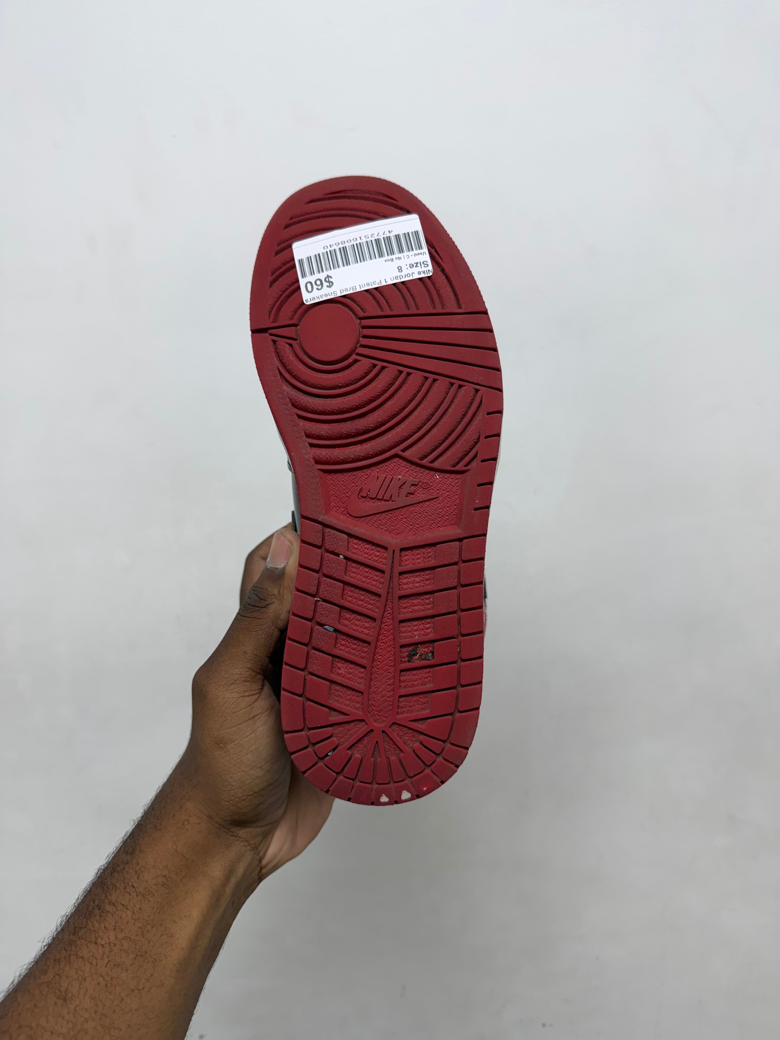 NIke Jordan 1 Patent Bred Sneakers