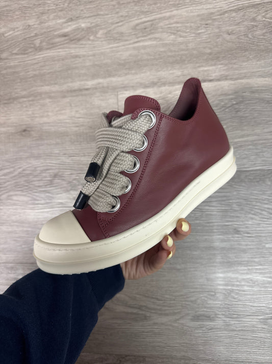 Rick Owens Jumbo Lace Low Rosewood Milk New With Box