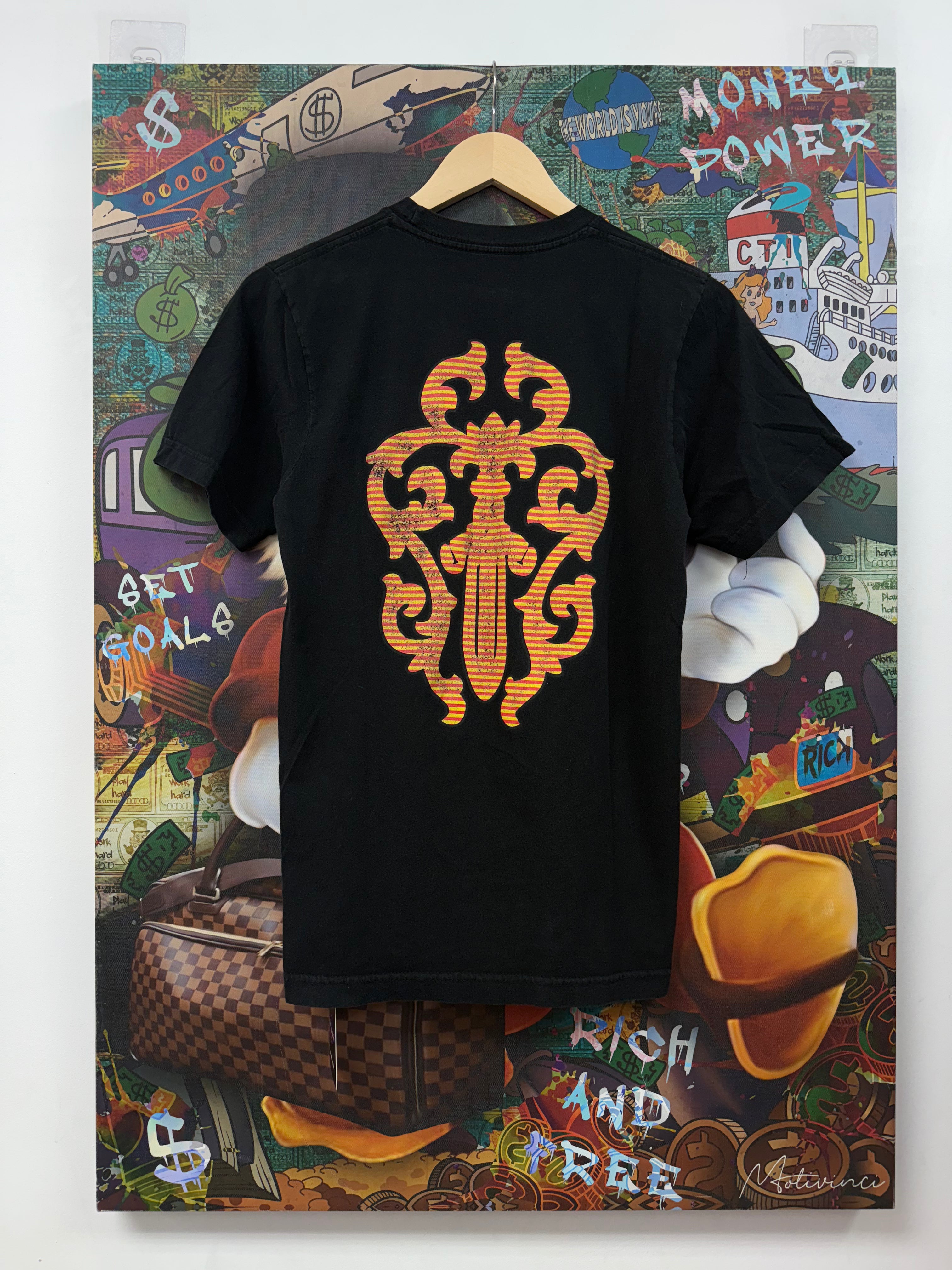 Chrome  Hearts Black Striped Dagger Tee