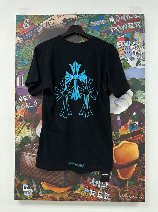 Chrpme Hearts Cemetery Tee Black Blue Used Medium N/A