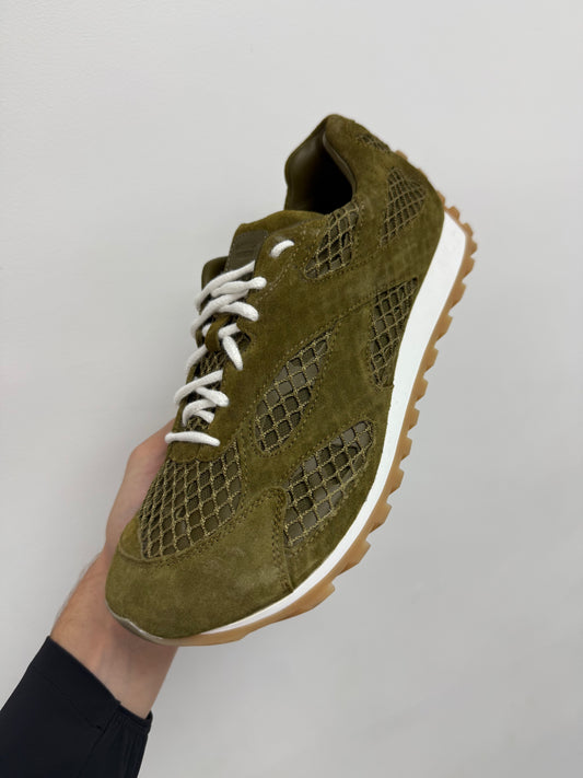 Bottega Orbit Suede Olive New With Box