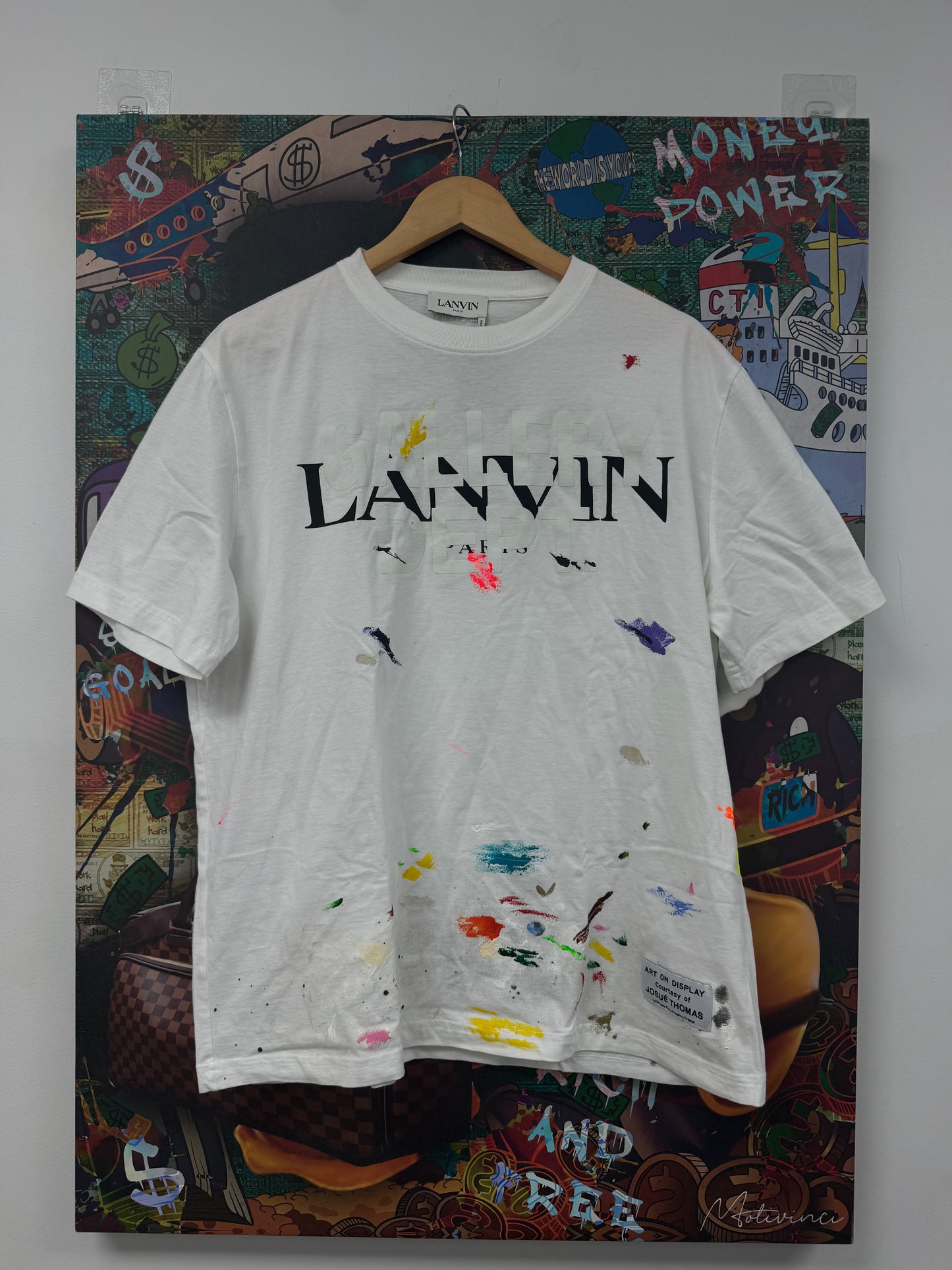 Gallery Dept Lanvin Splatter Tee White Used XL N/A