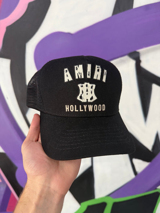 Chrome Hearts Red White Multi Cross Trucker