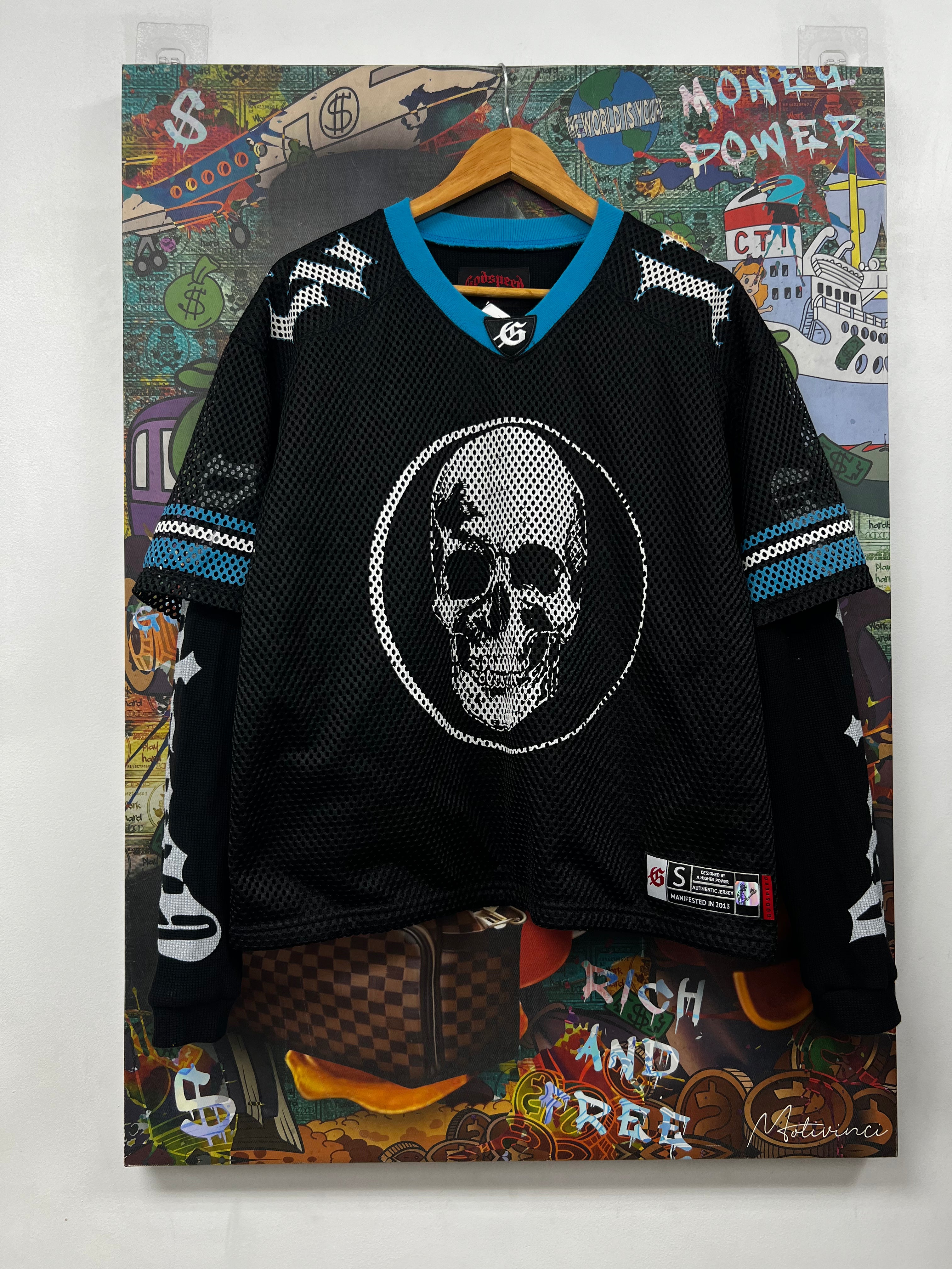 Godspeed Black Blue End Zone Jersey