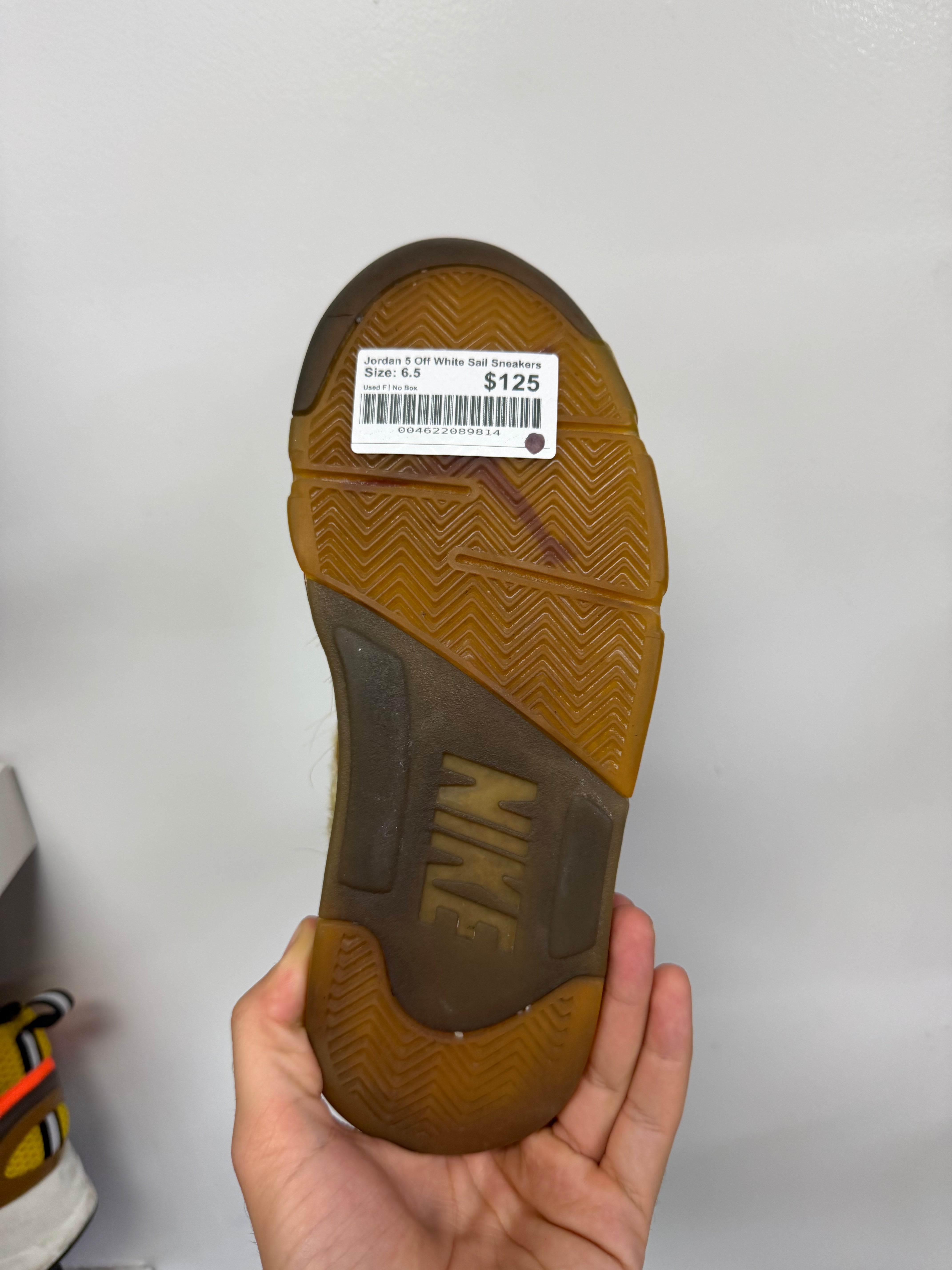 Jordan 5 Off White Sail Sneakers