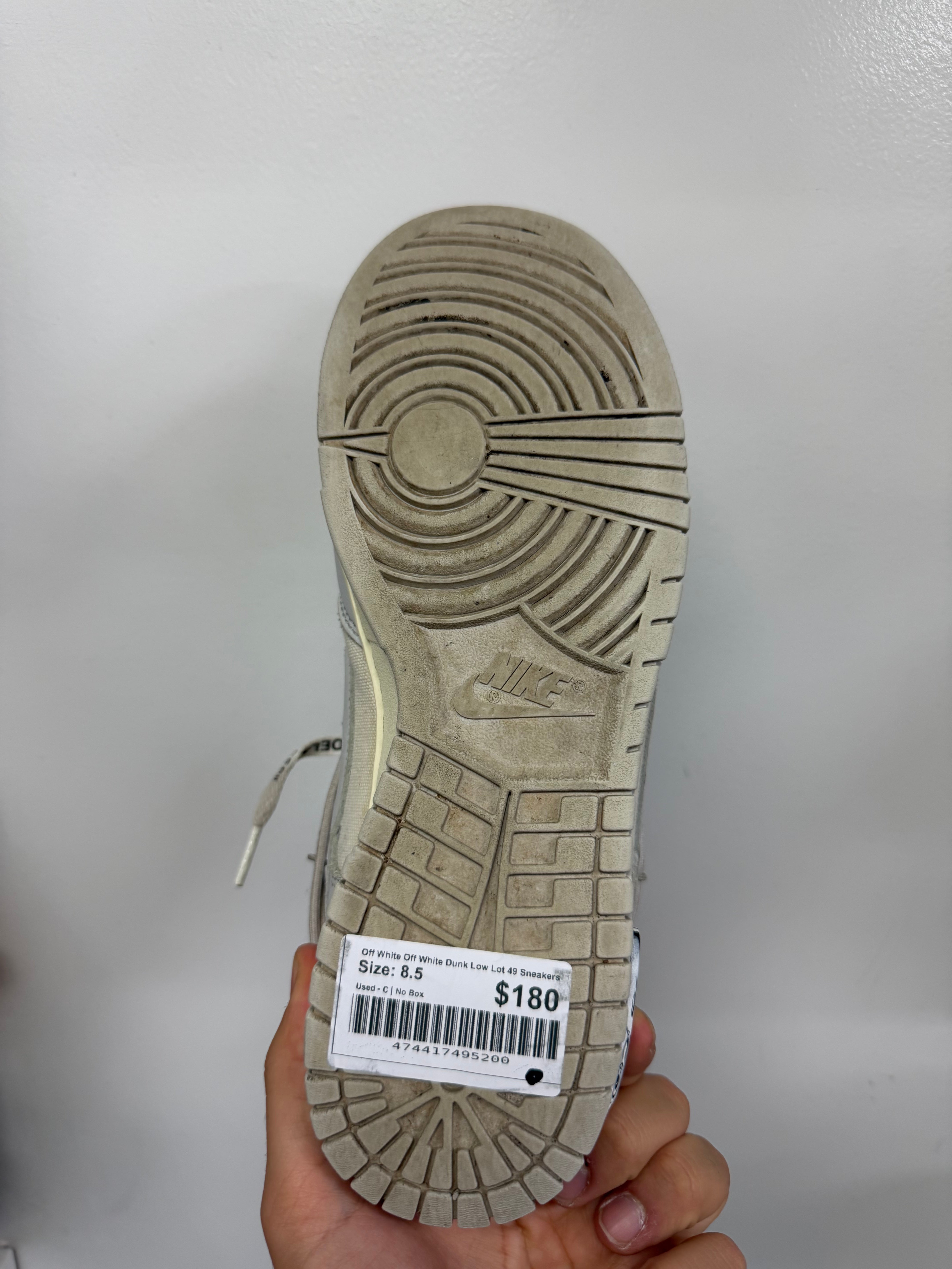 Off White Off White Dunk Low Lot 49 Sneakers