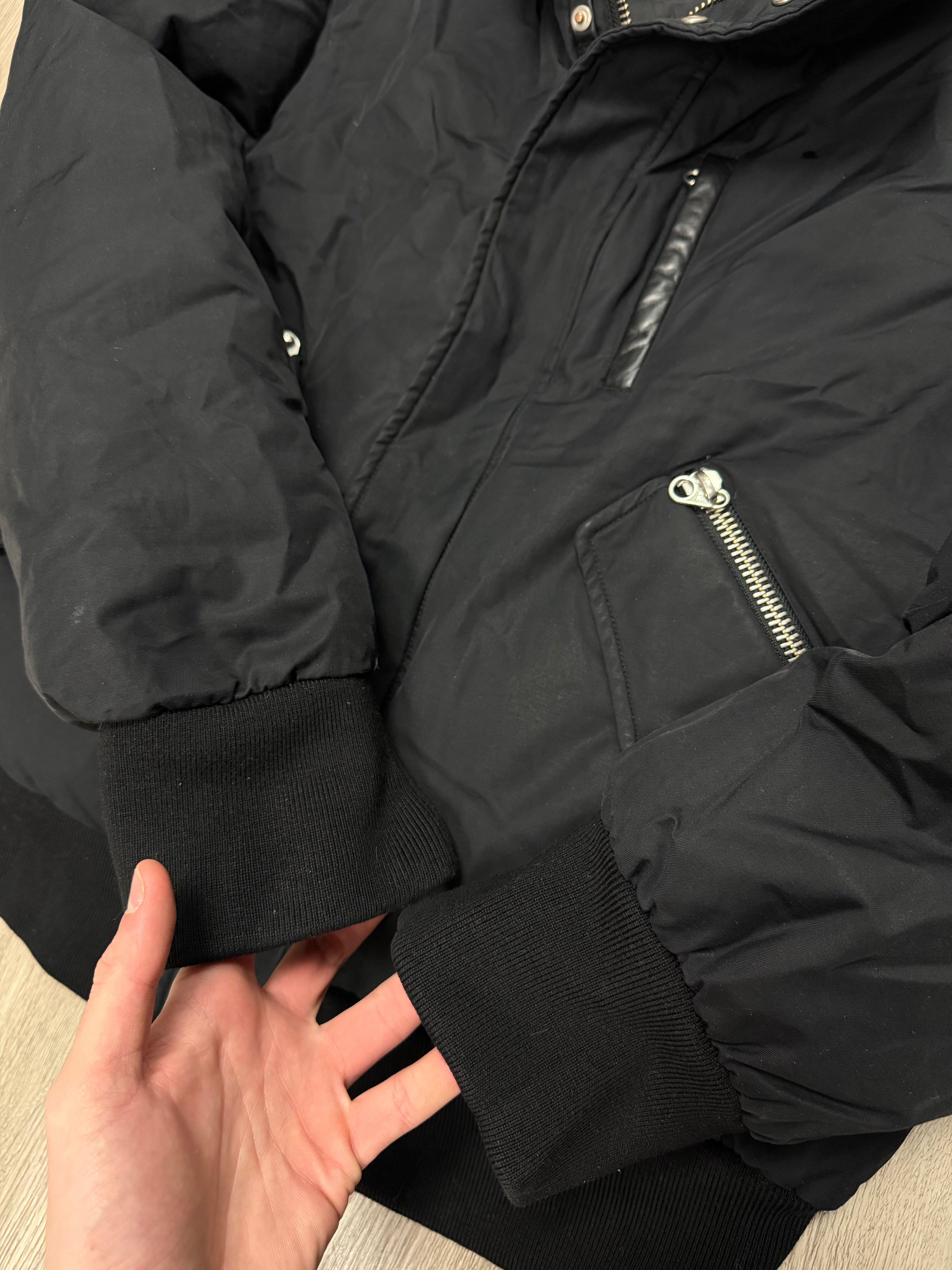 Mackage Black (No Hood) Bomber Jacket