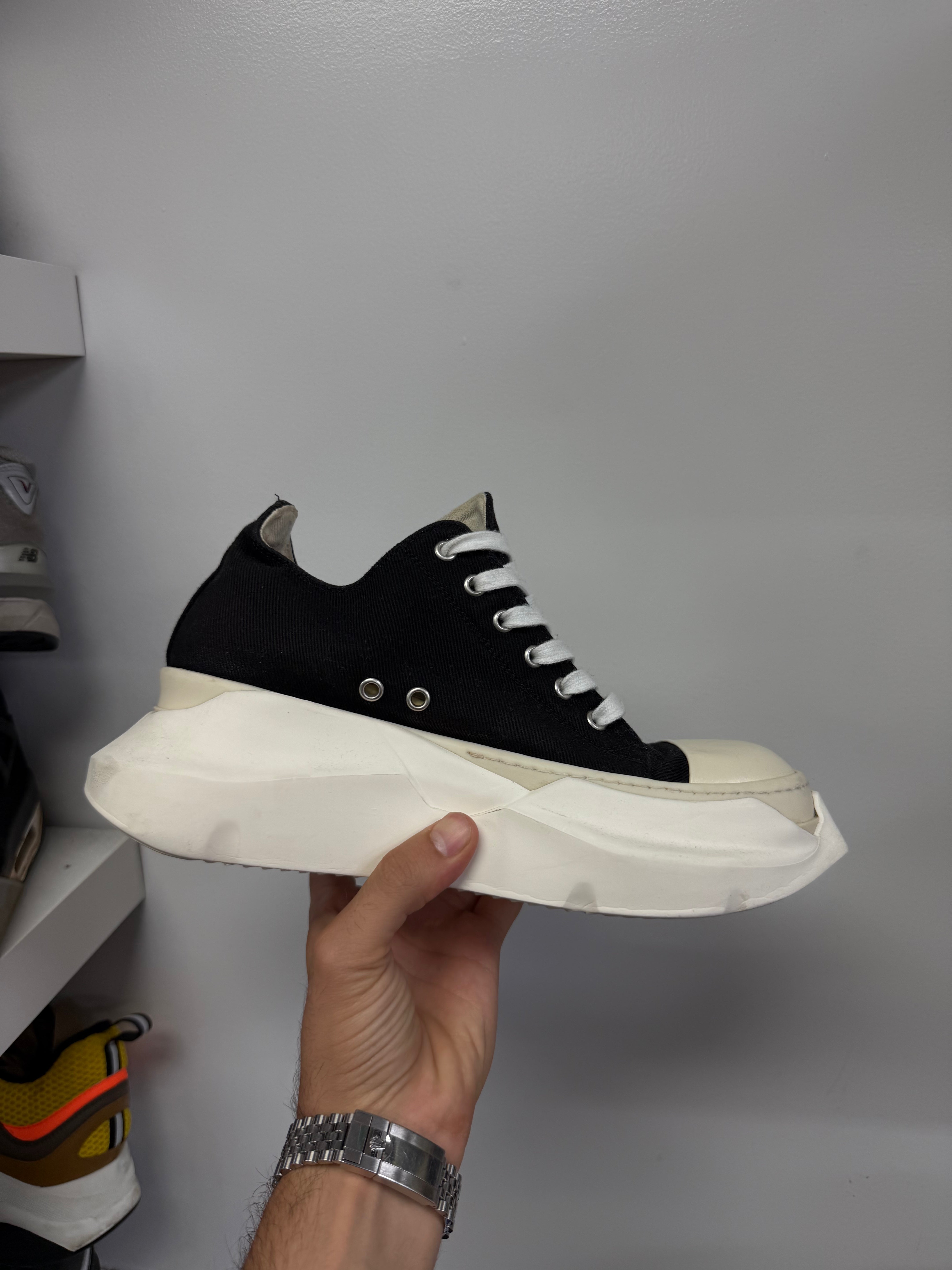 Rick Owens Pentagram Abstract Ramone Low Sneakers (Replacement Laces)