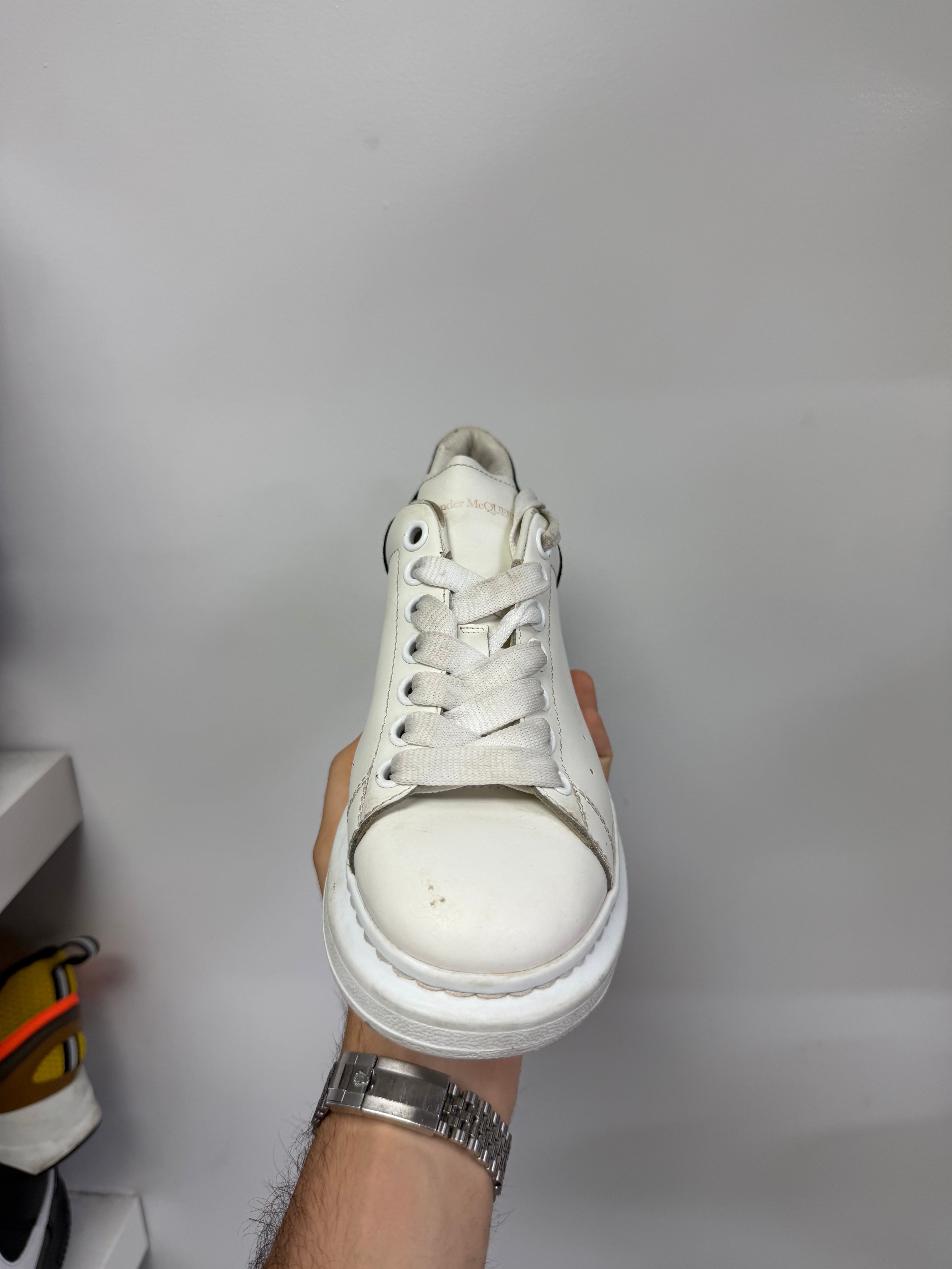 McQueen Oversized Sneaker White Black (No Insoles) Used 38.5 (US 5.5) No Box