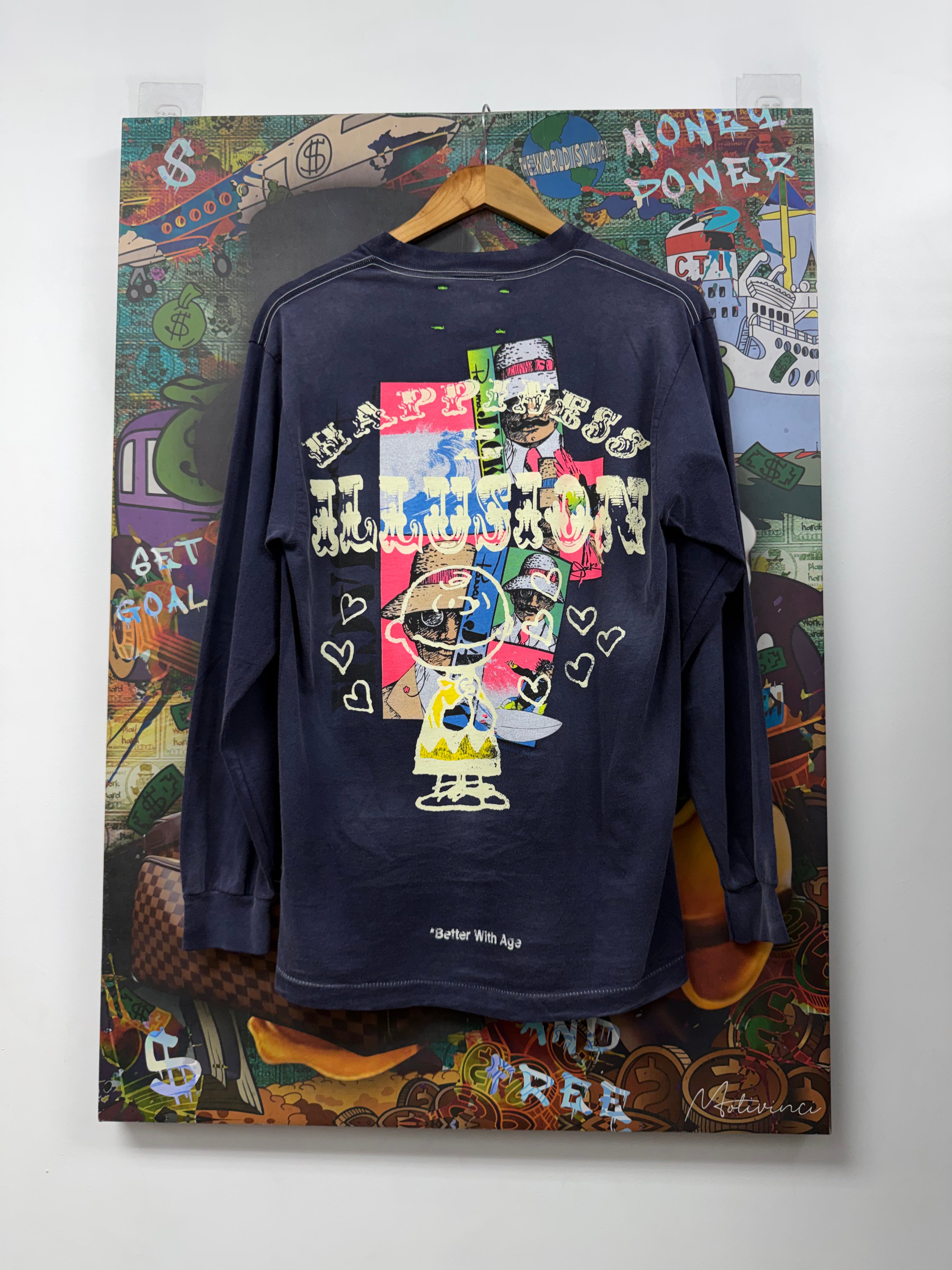 Better With Age Navy Loosey Long Sleeve