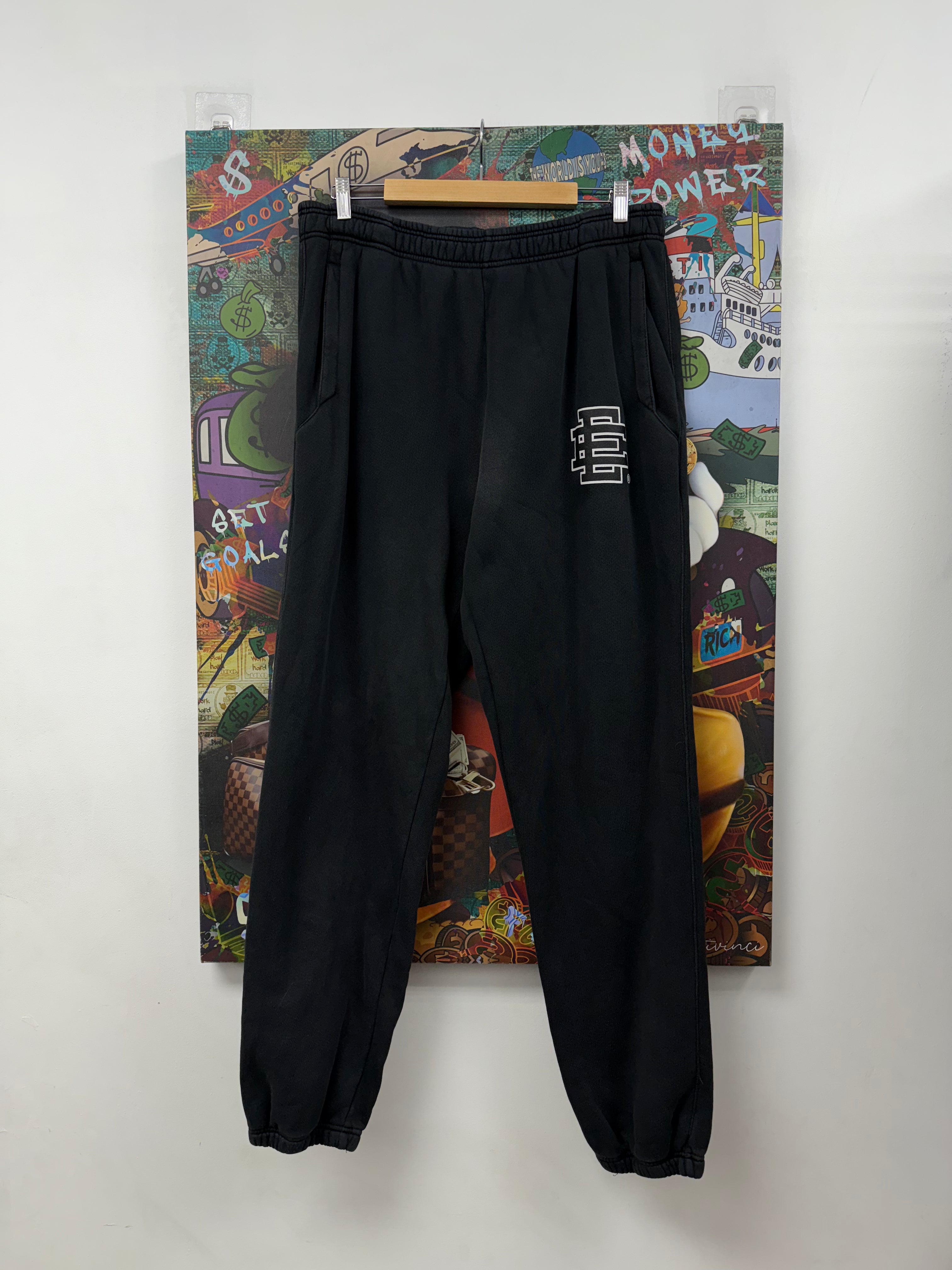 Eric Emanuel Grey Black Sweats