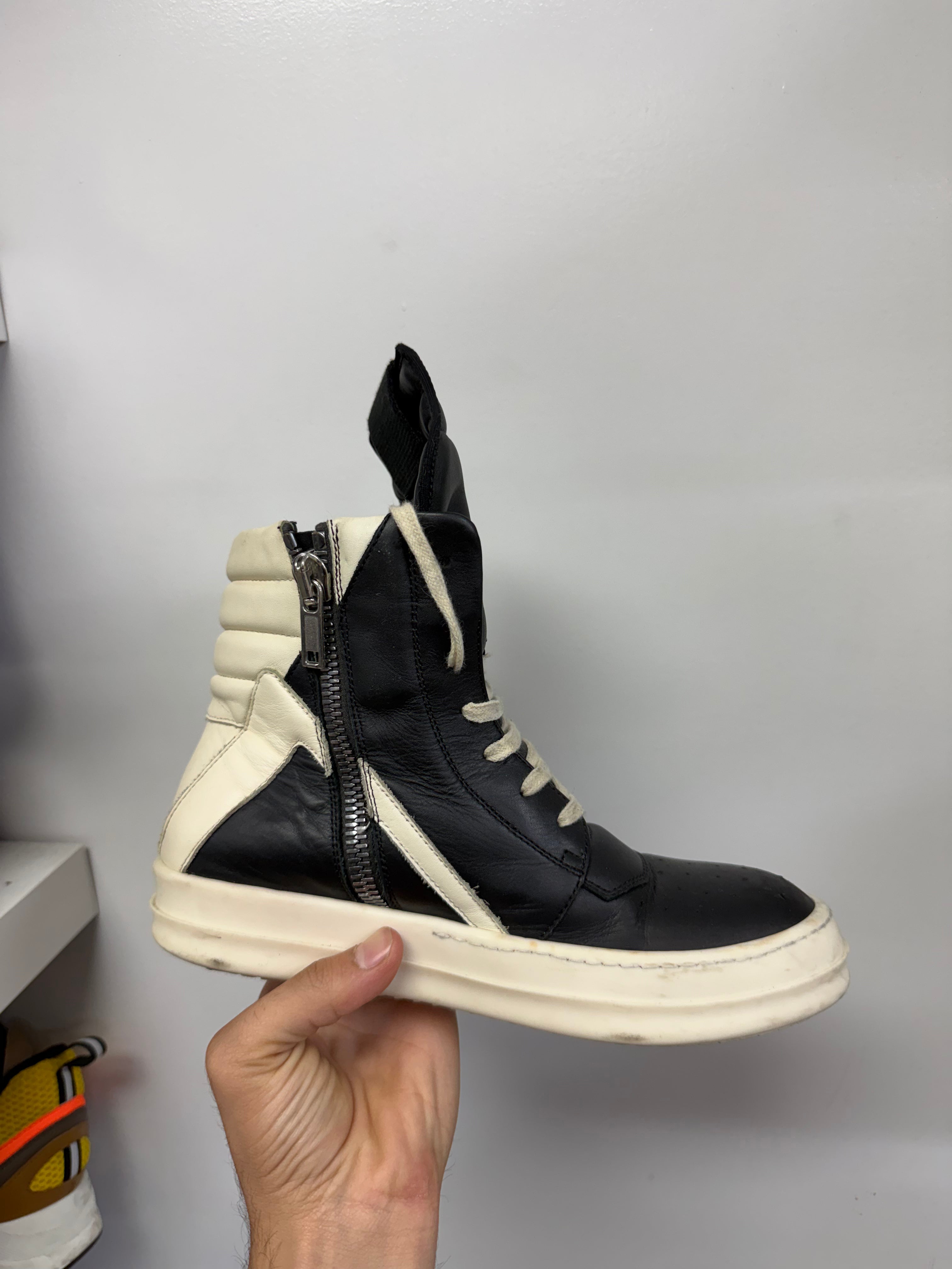 Rick Owens Black Geobasket Sneakers