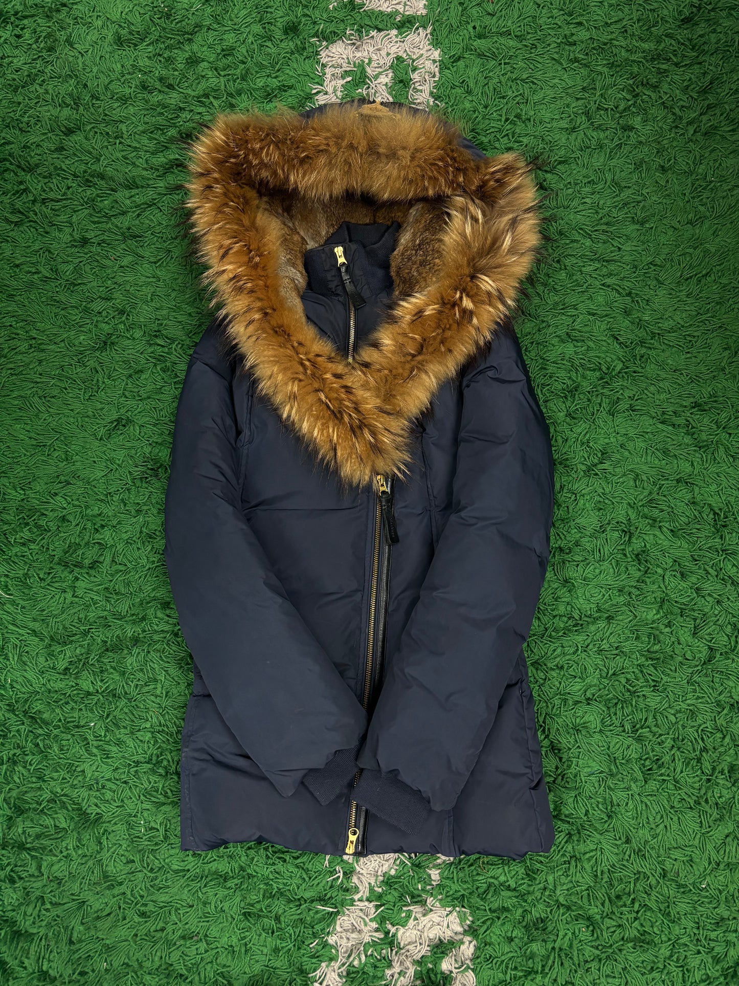 Mackage Females Long Jacket Navy Fur Used XXS