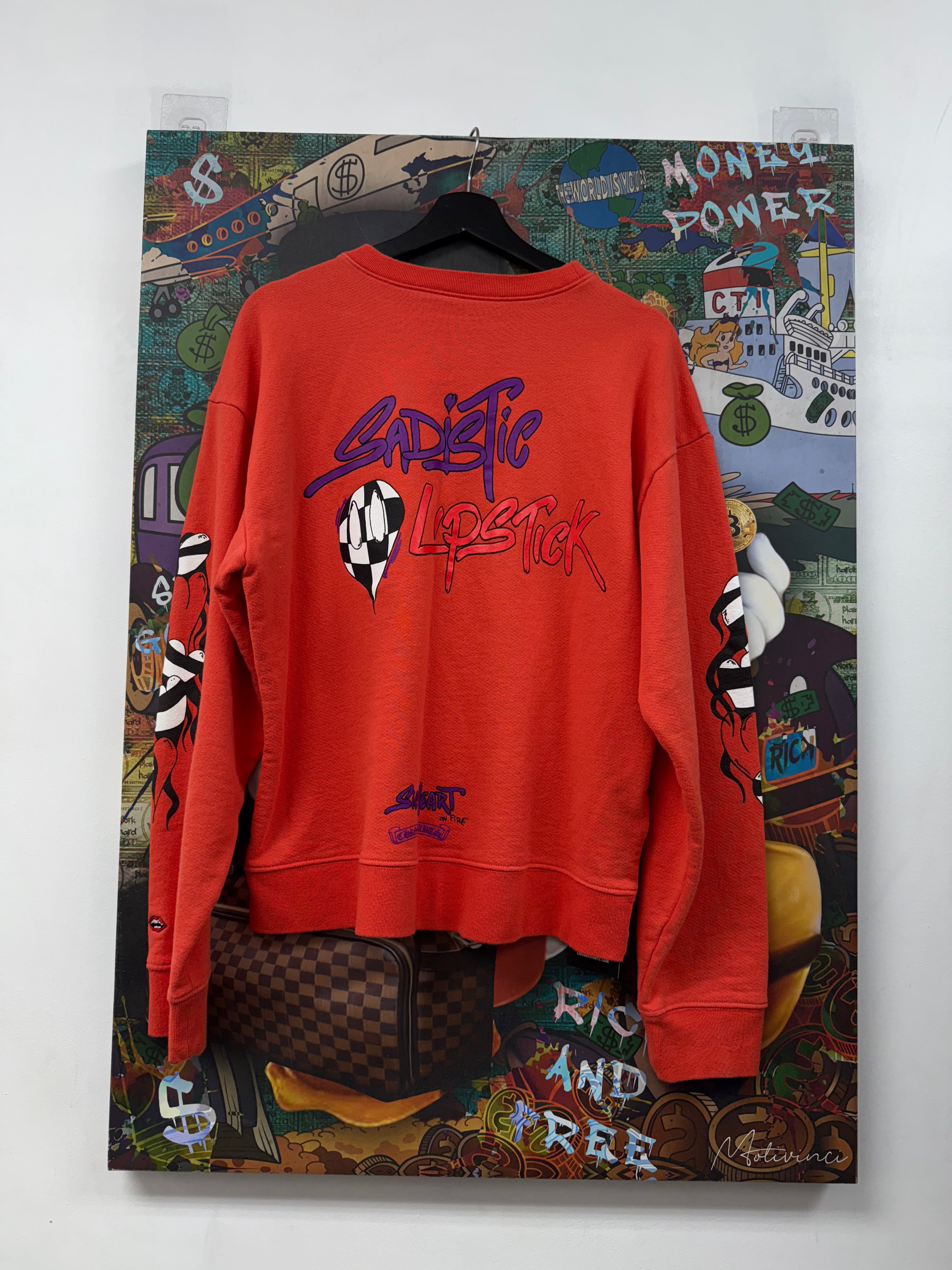 Chrome  Hearts Matty Boy Sadistic Lipstick Crewneck