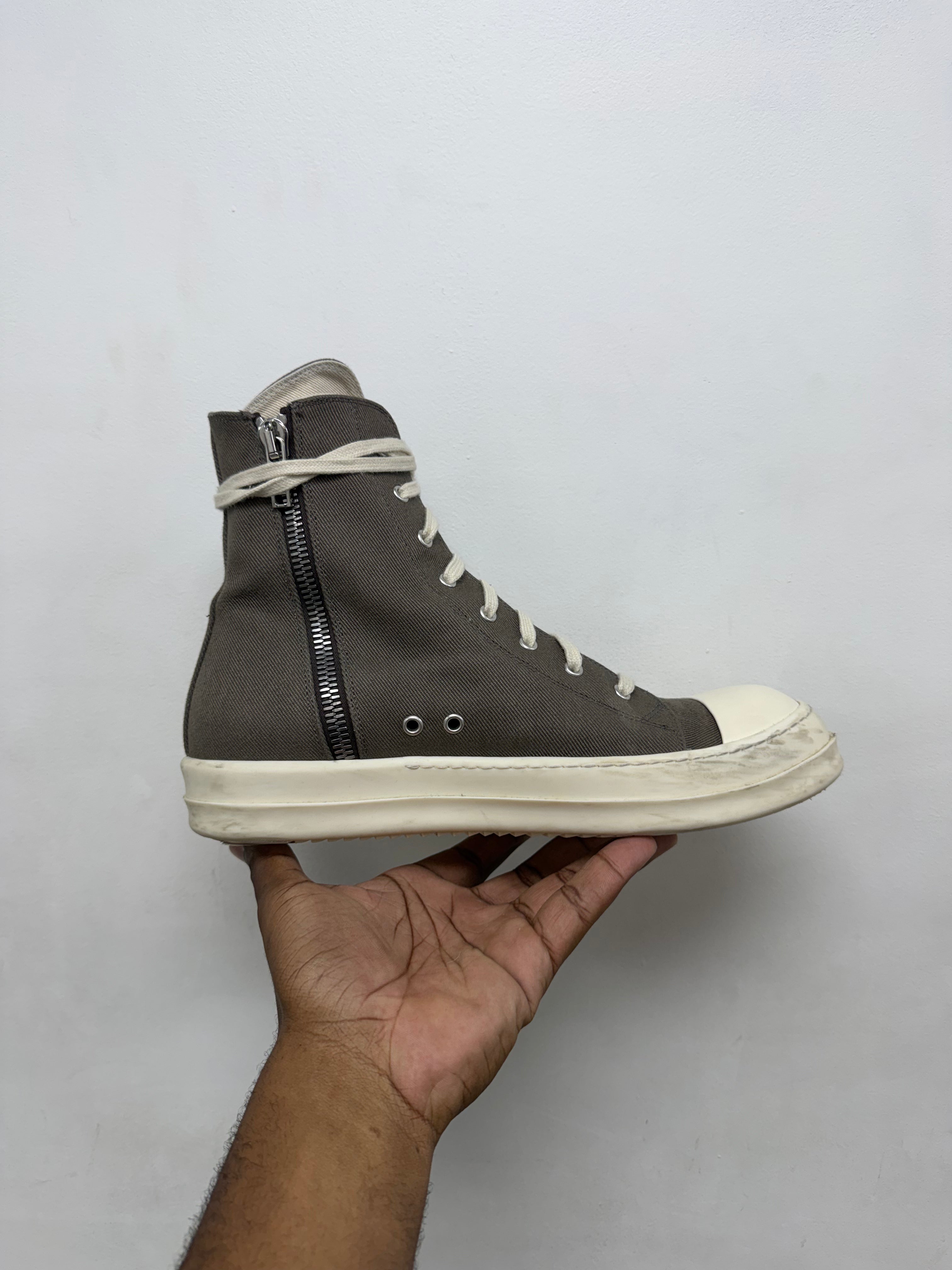 Rick Owens Dust Milk DRKSDHW Hi Sneakers