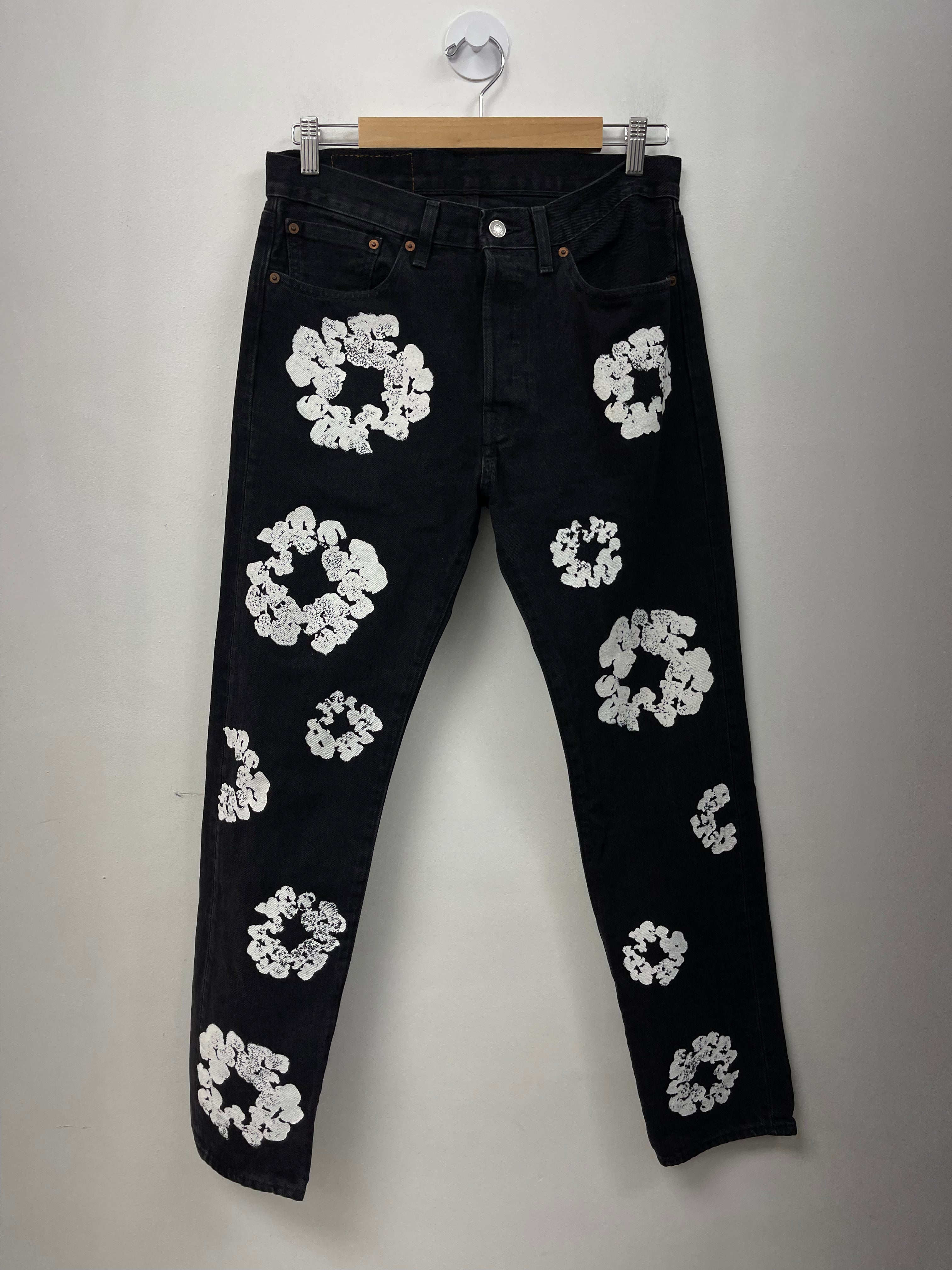 Denim Tears Black White Jeans