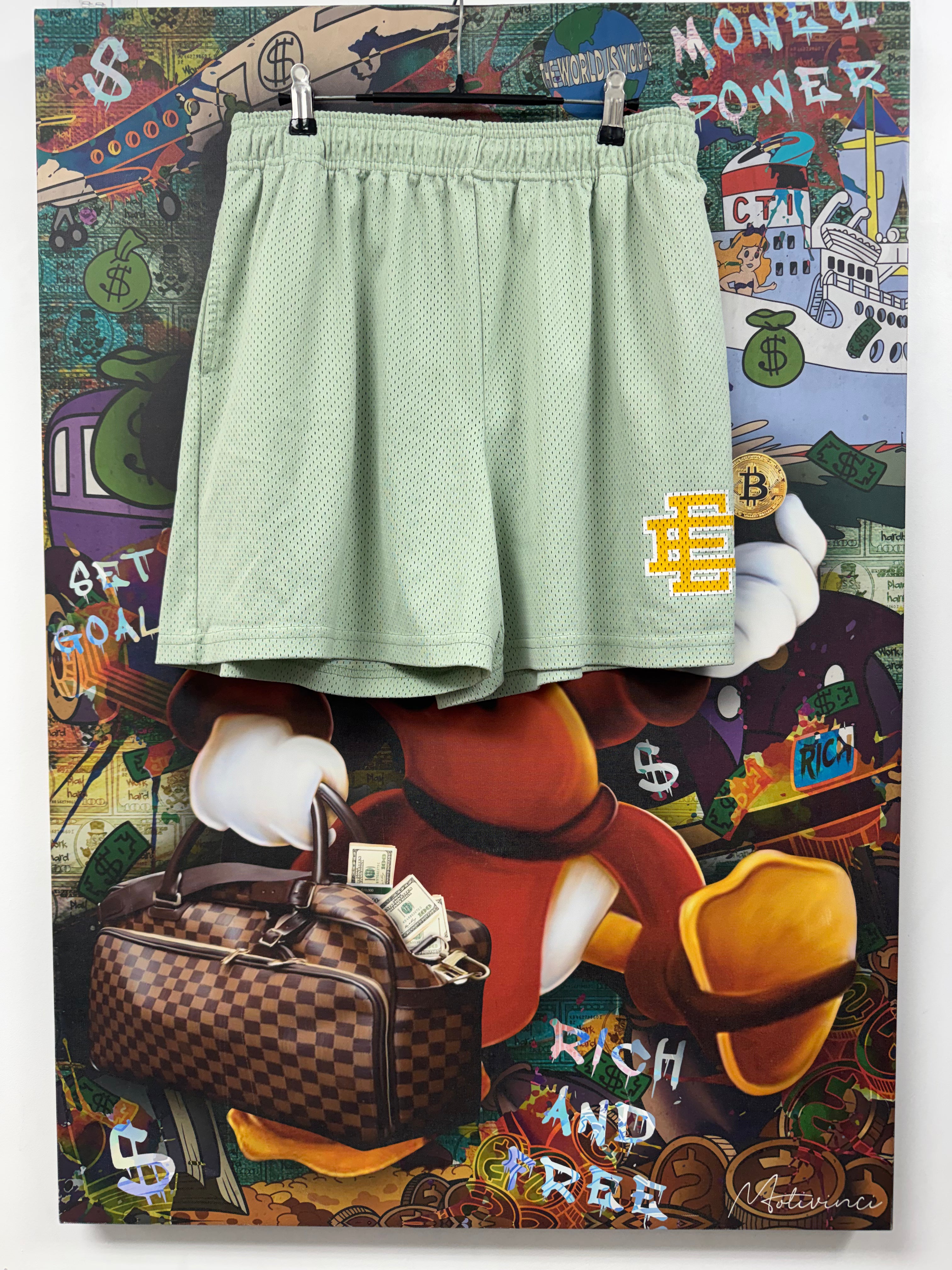 Eric Emanuel Light Olive Yellow Shorts