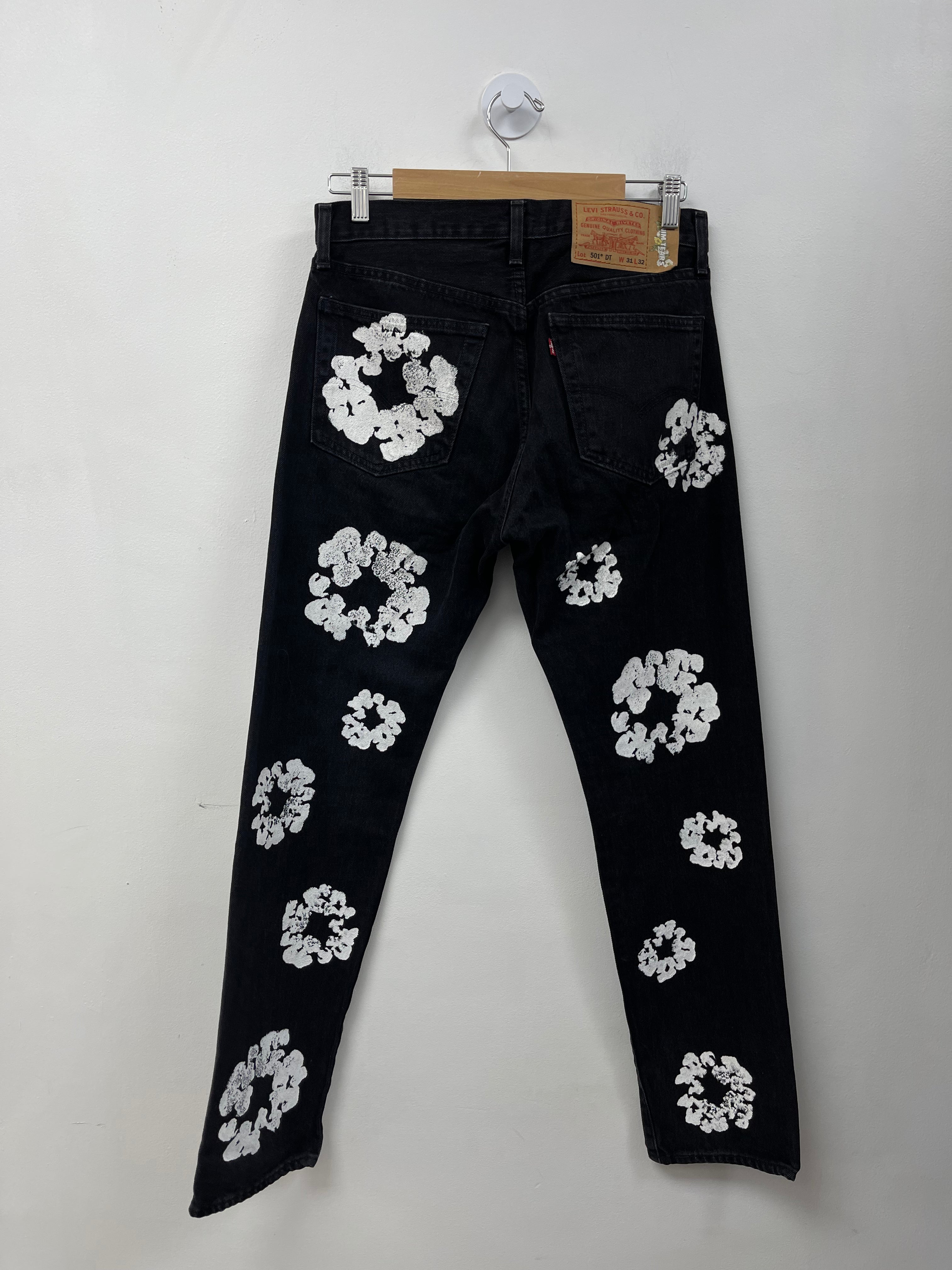 Denim Tears Black White Jeans