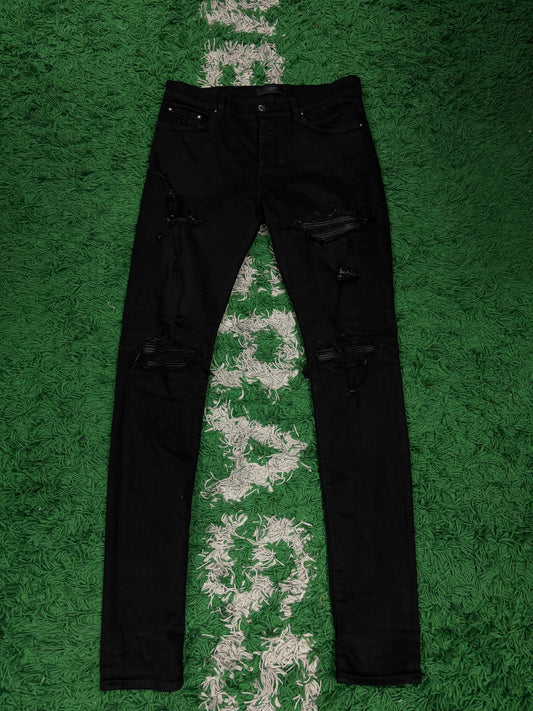 Amiri MX1 Black Black Patch Used 34