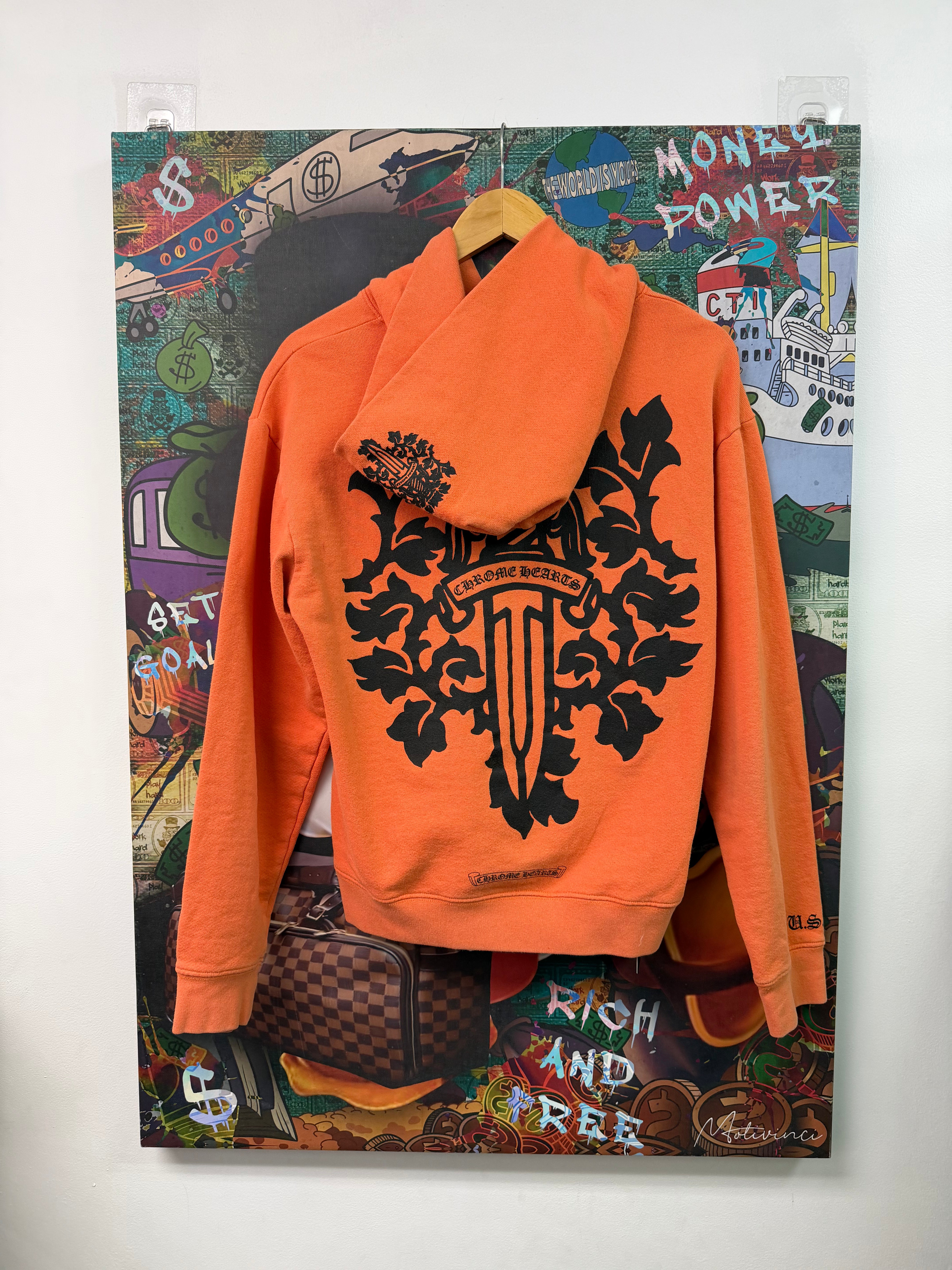 Chrome Hearts Orange Vine Dagger Hoodie
