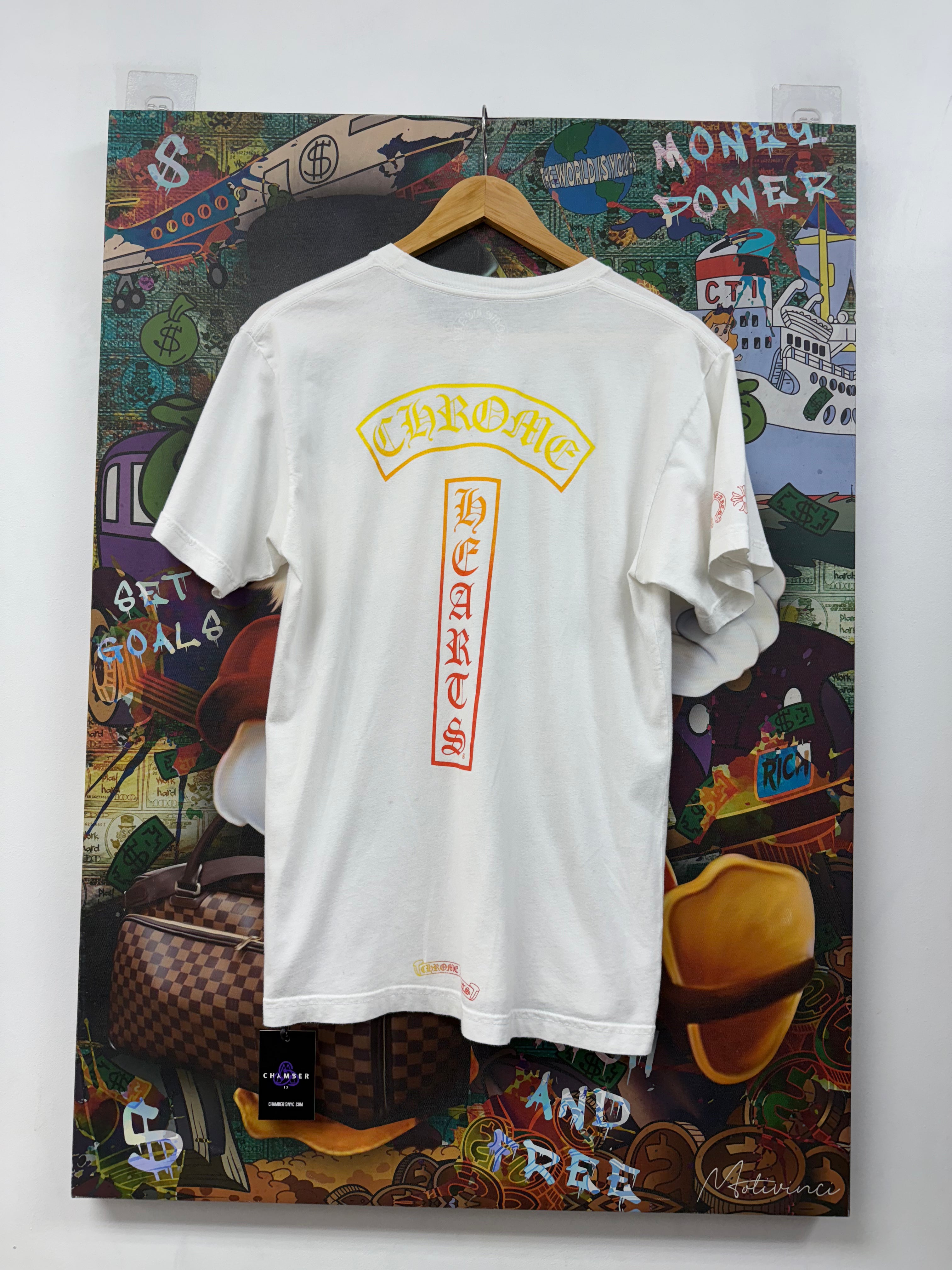 Chrome Hearts White Gradient T-Bar Tee