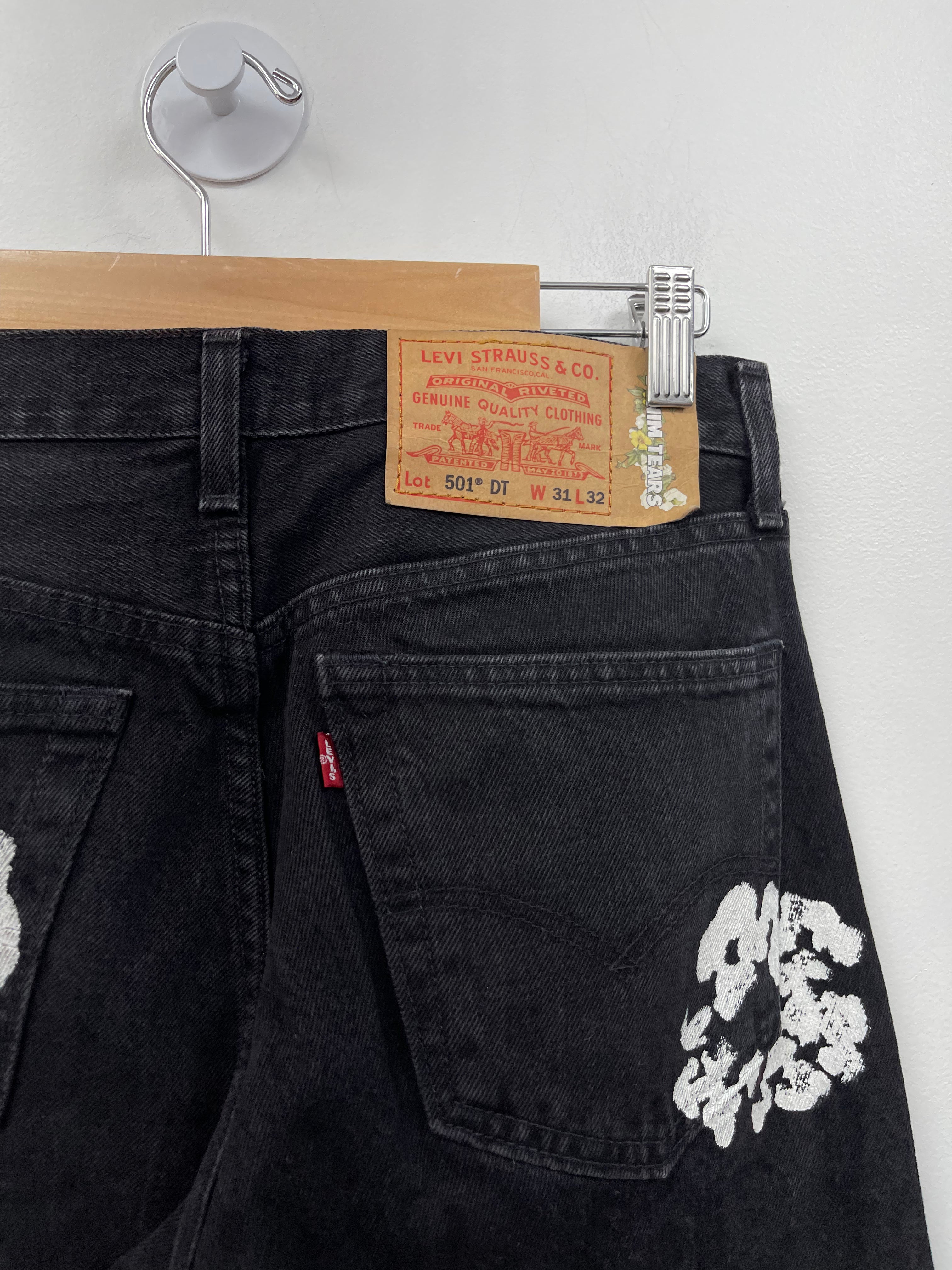 Denim Tears Black White Jeans
